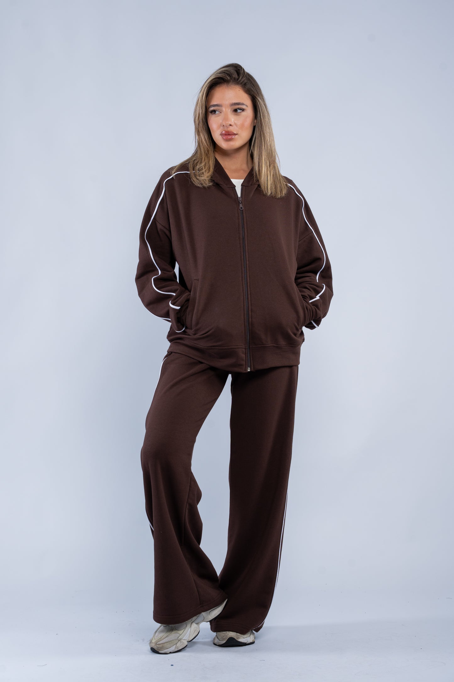 Stripe-detail tracksuit