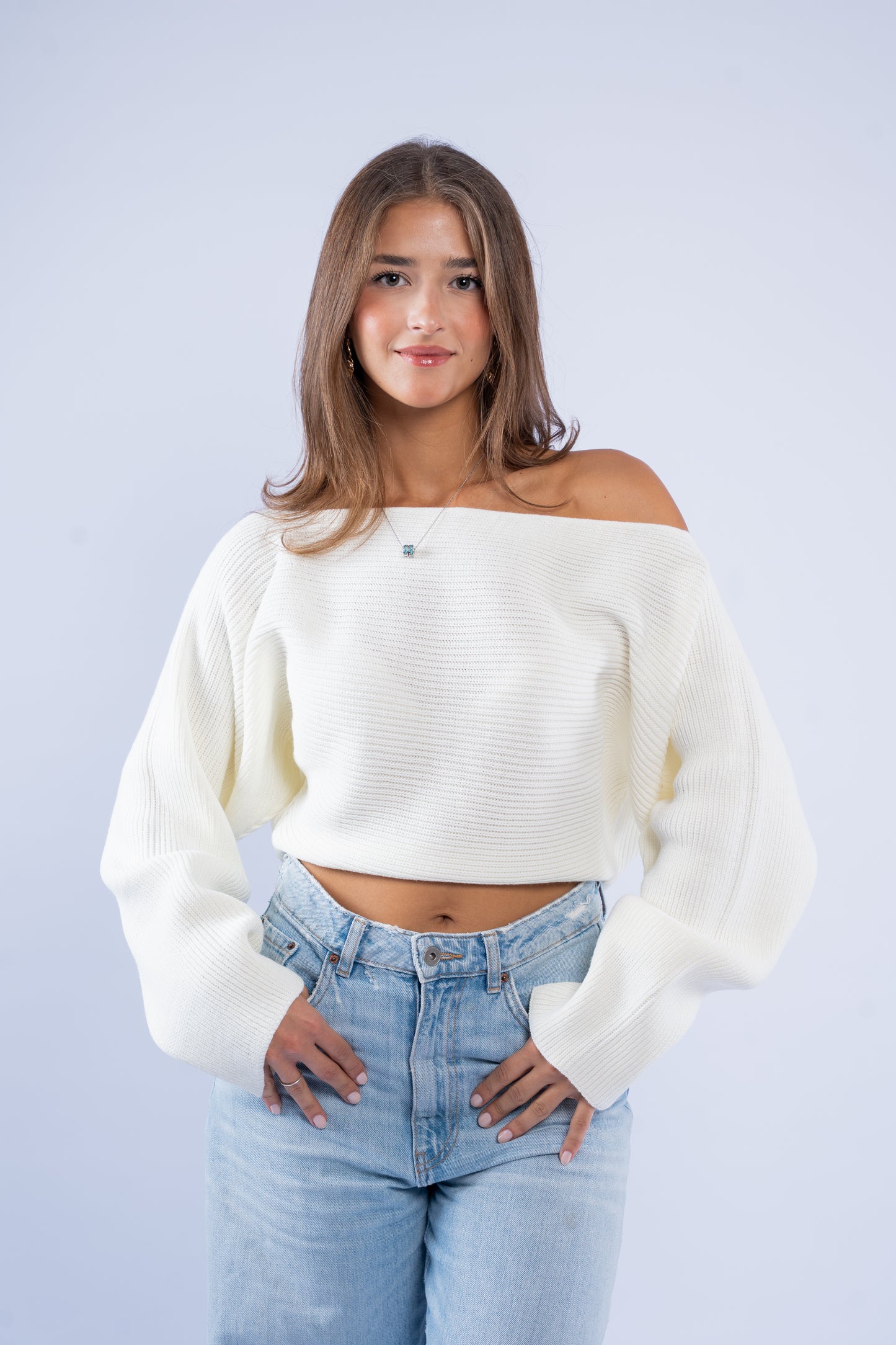 Asymmetric wool top