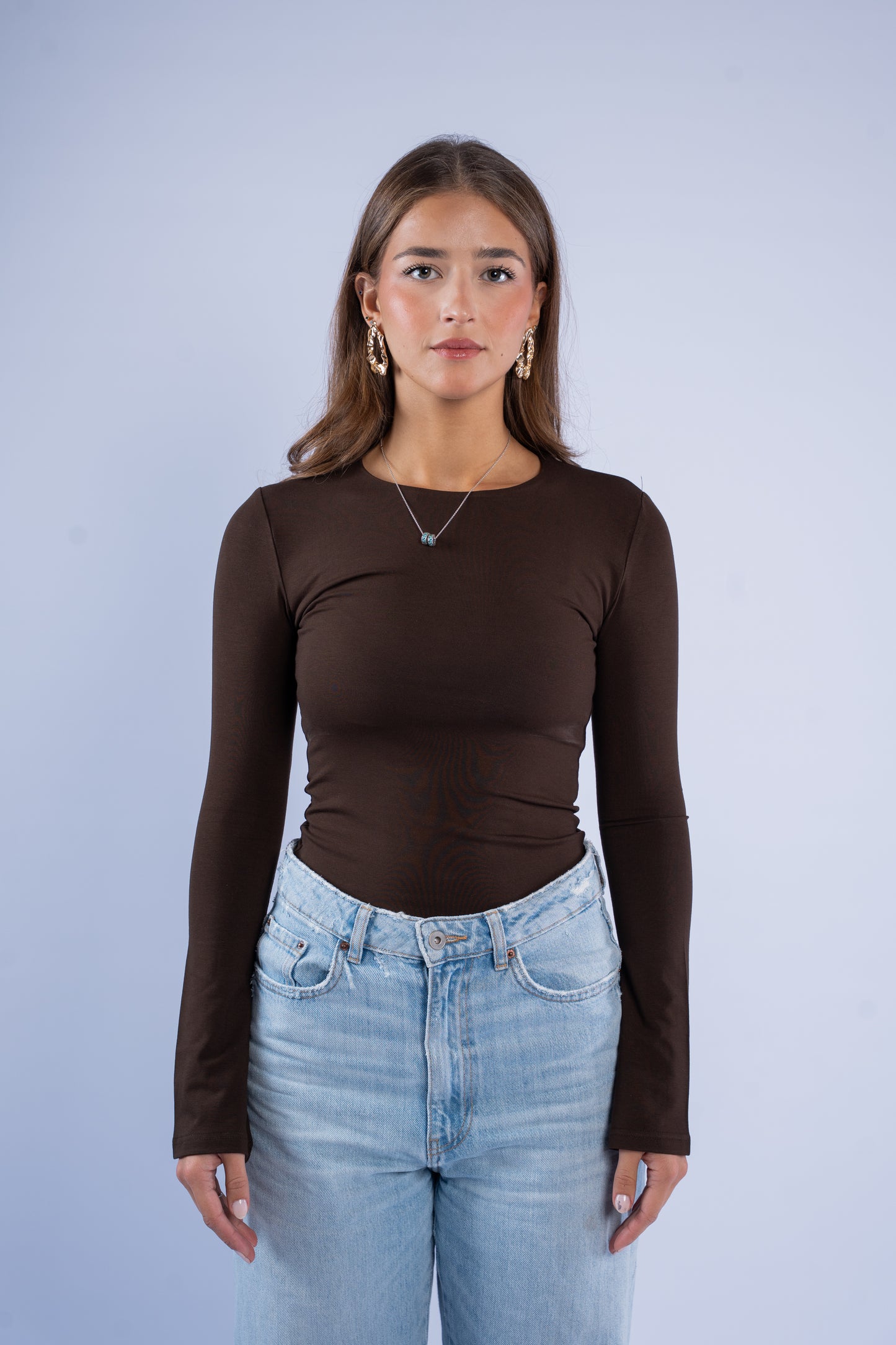 Flared sleeve basic top