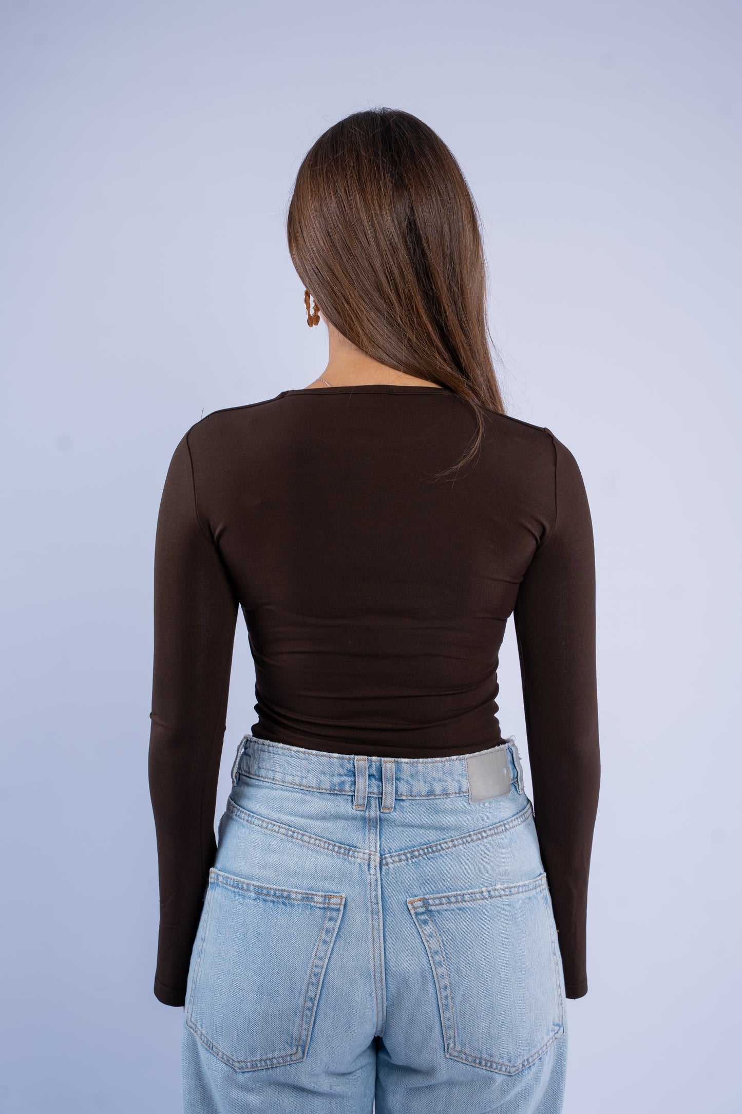 Flared sleeve basic top