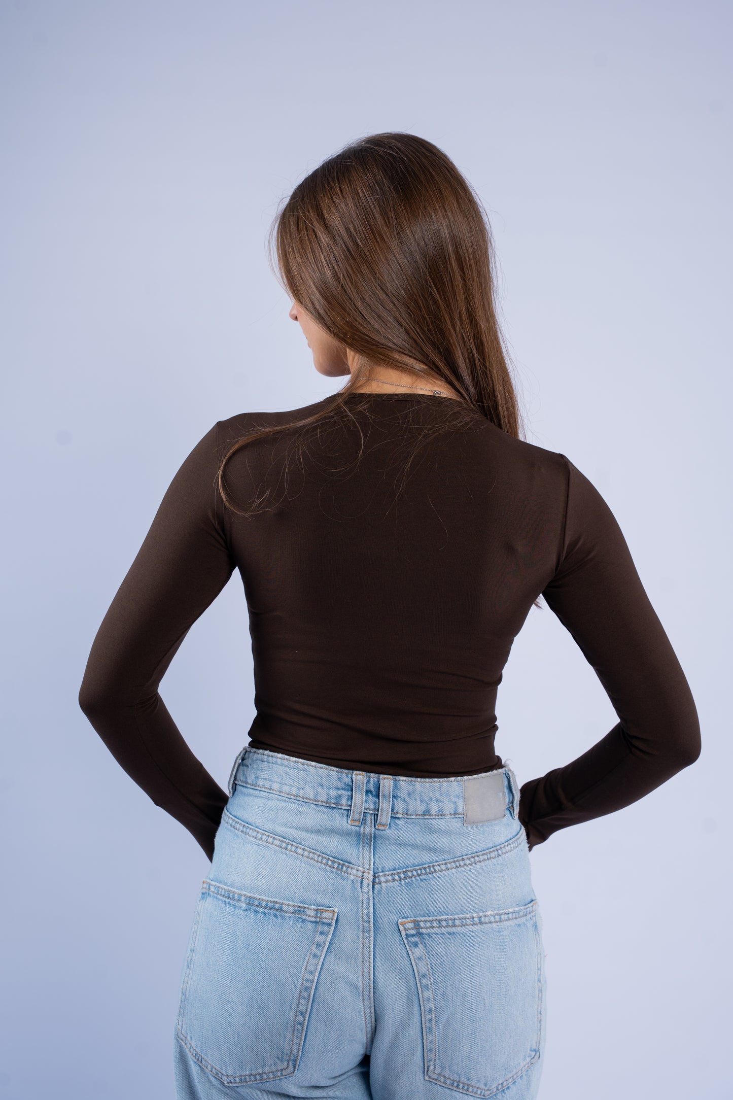 Round neck basic top