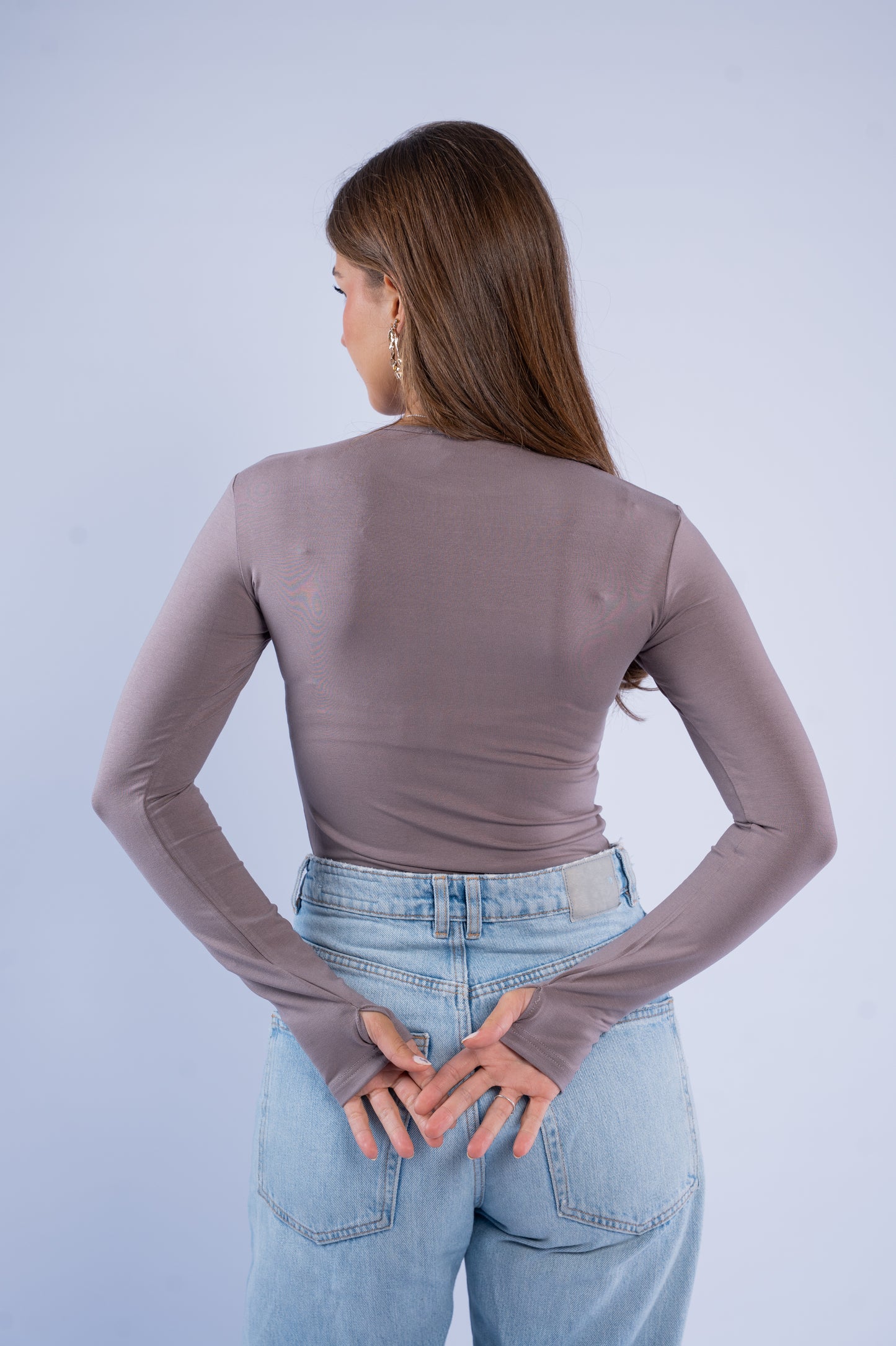 Round neck basic top