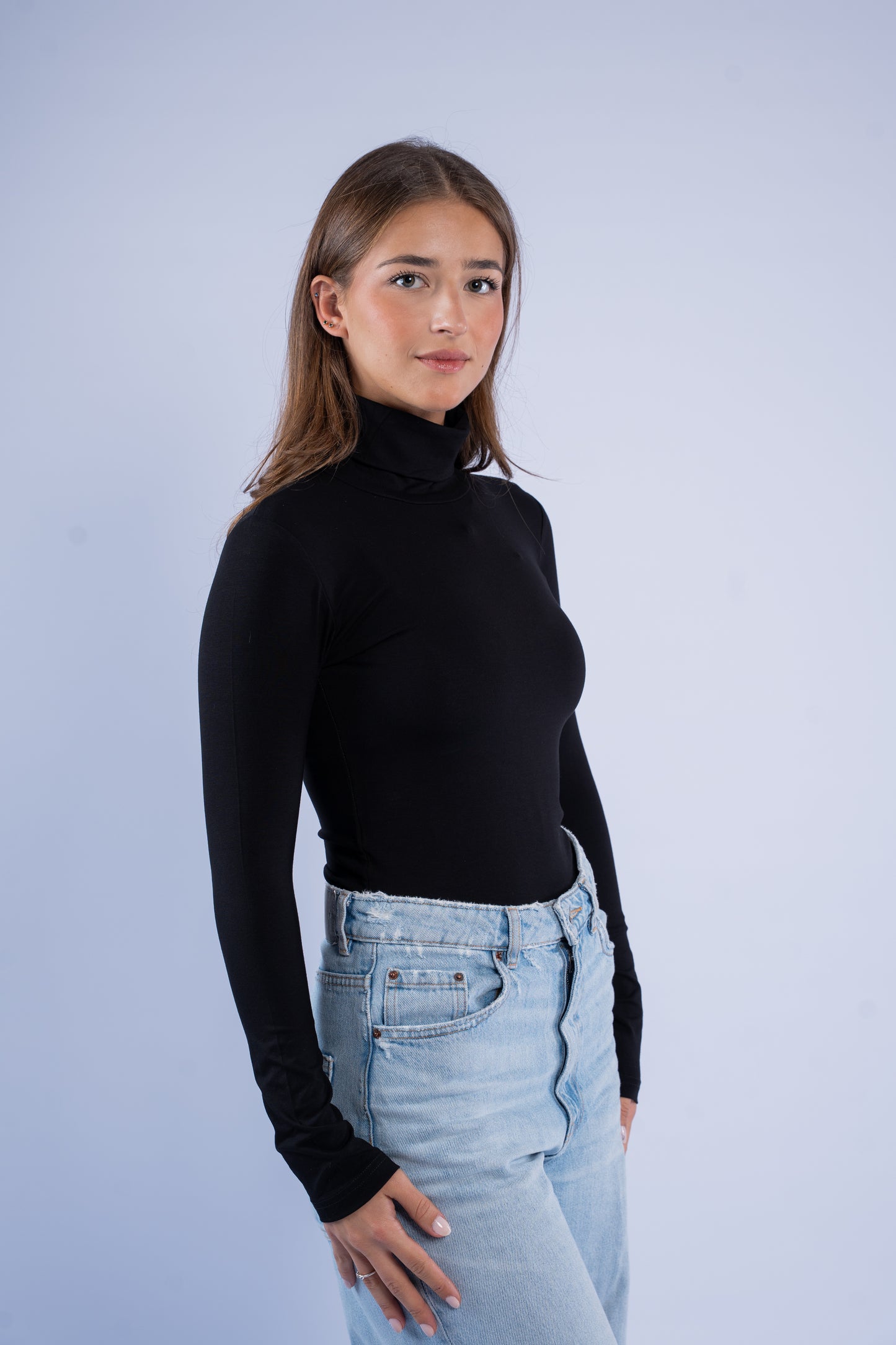 Turtle neck basic top