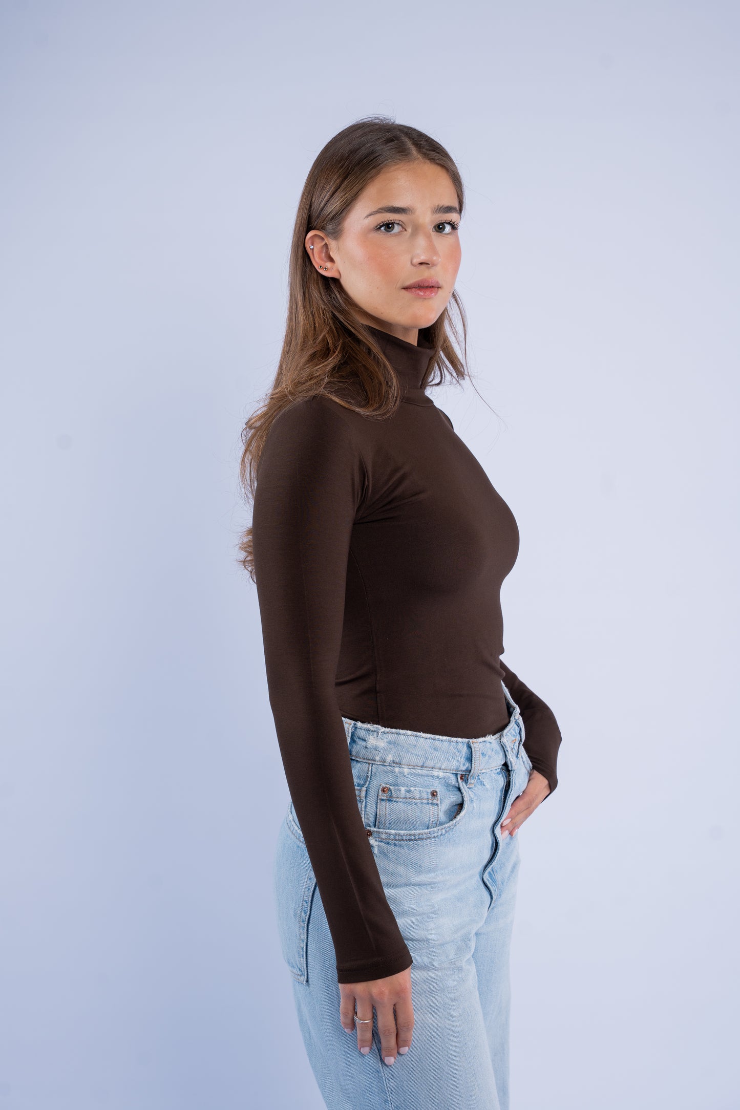 Turtle neck basic top