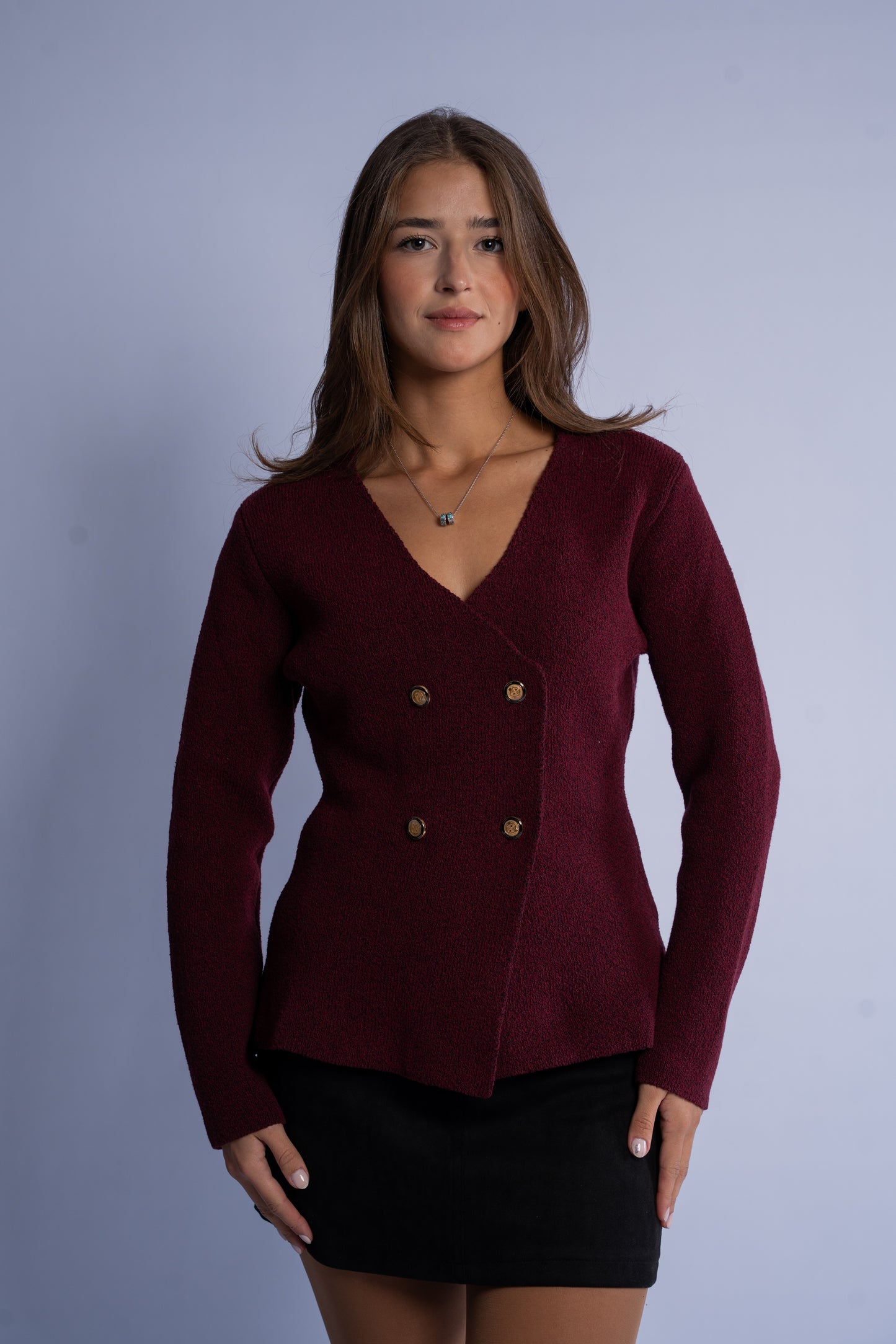 Structured knit cardigan