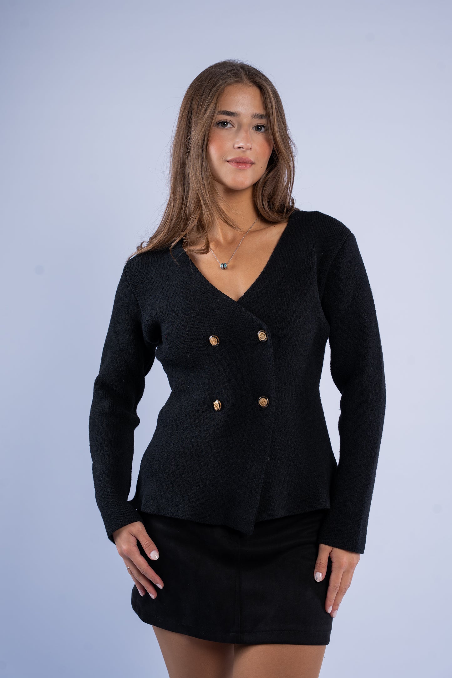 Structured knit cardigan
