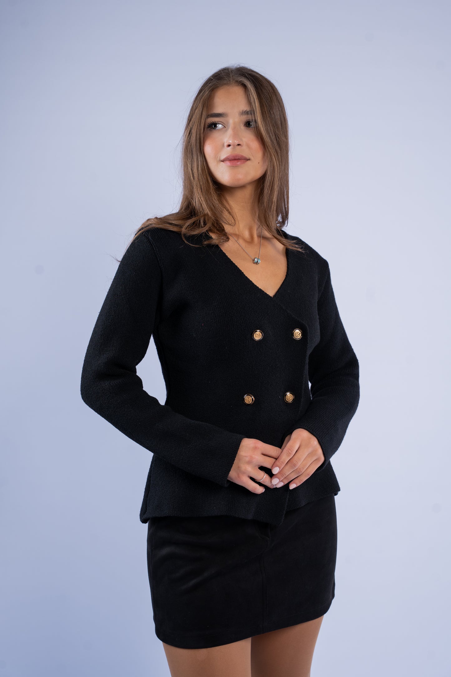 Structured knit cardigan