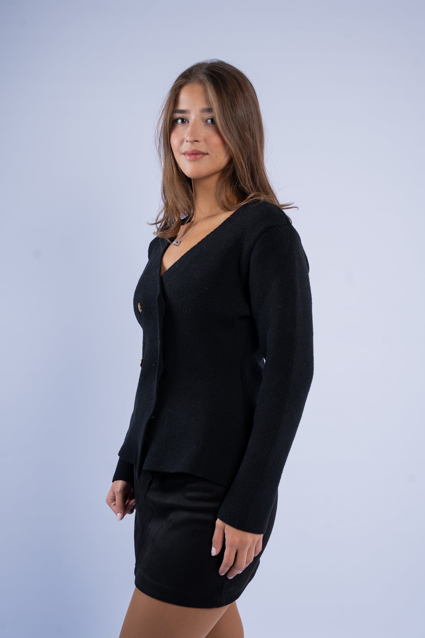 Structured knit cardigan
