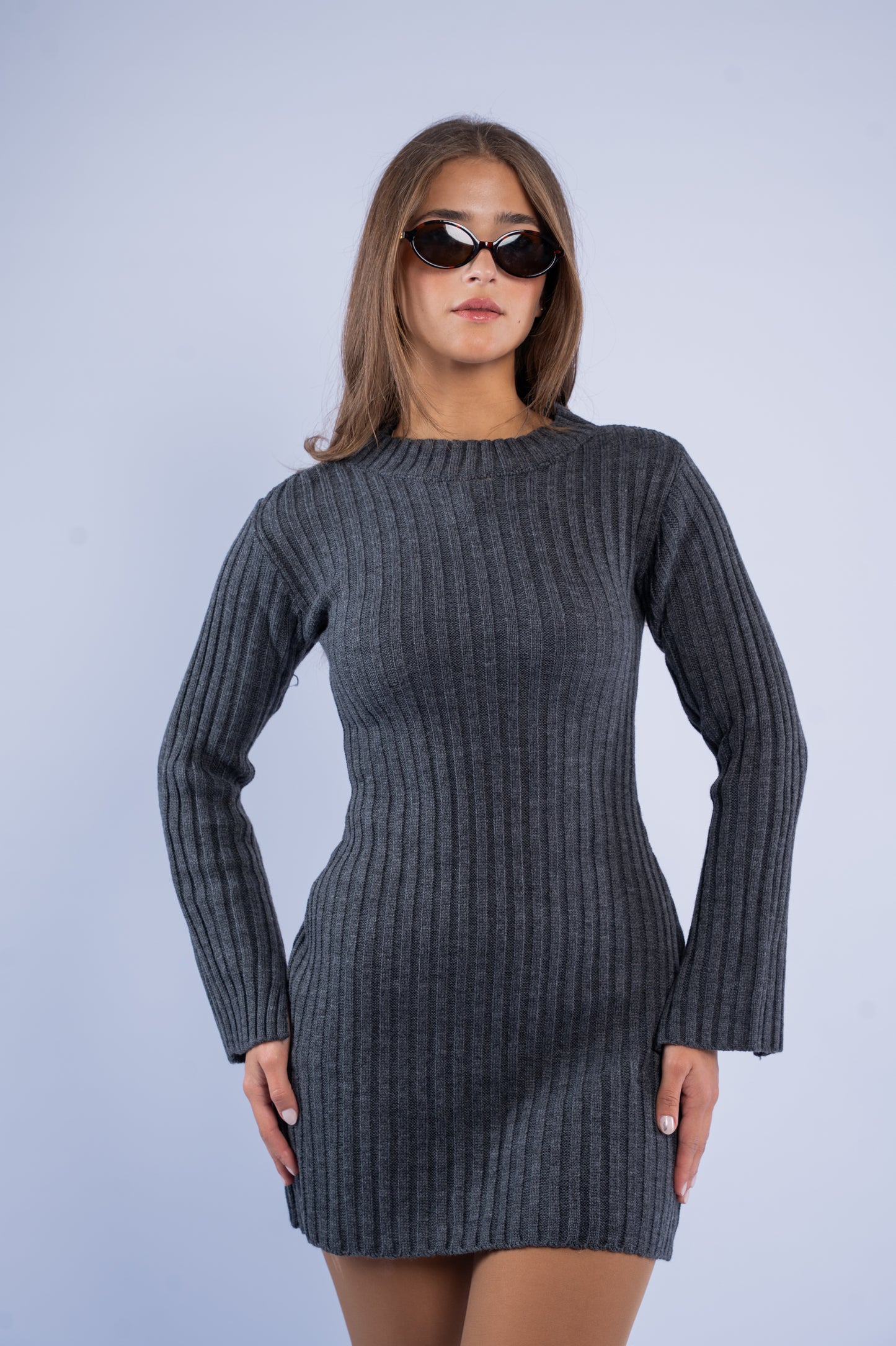 Fitted wool dress