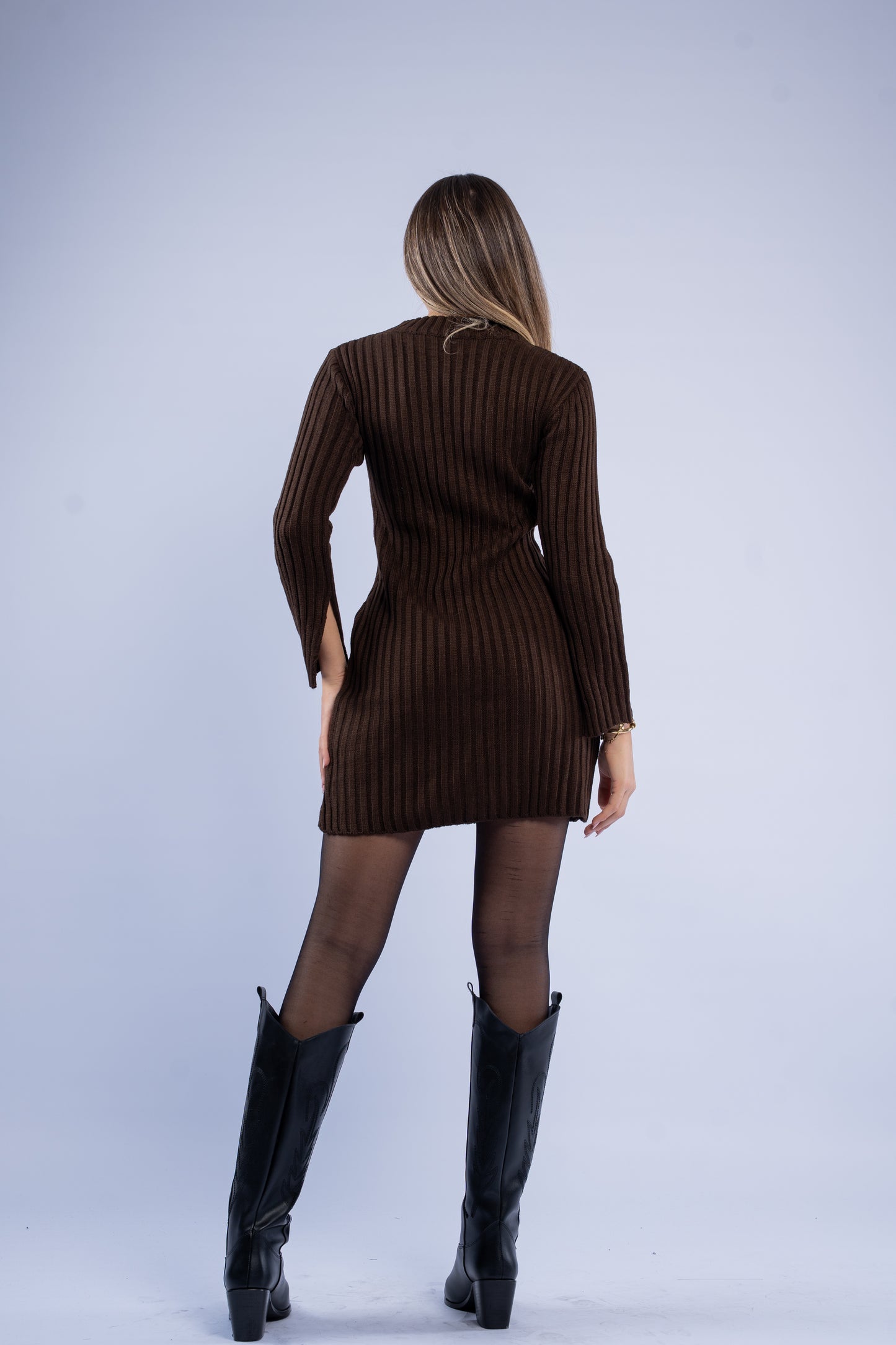 Fitted wool dress