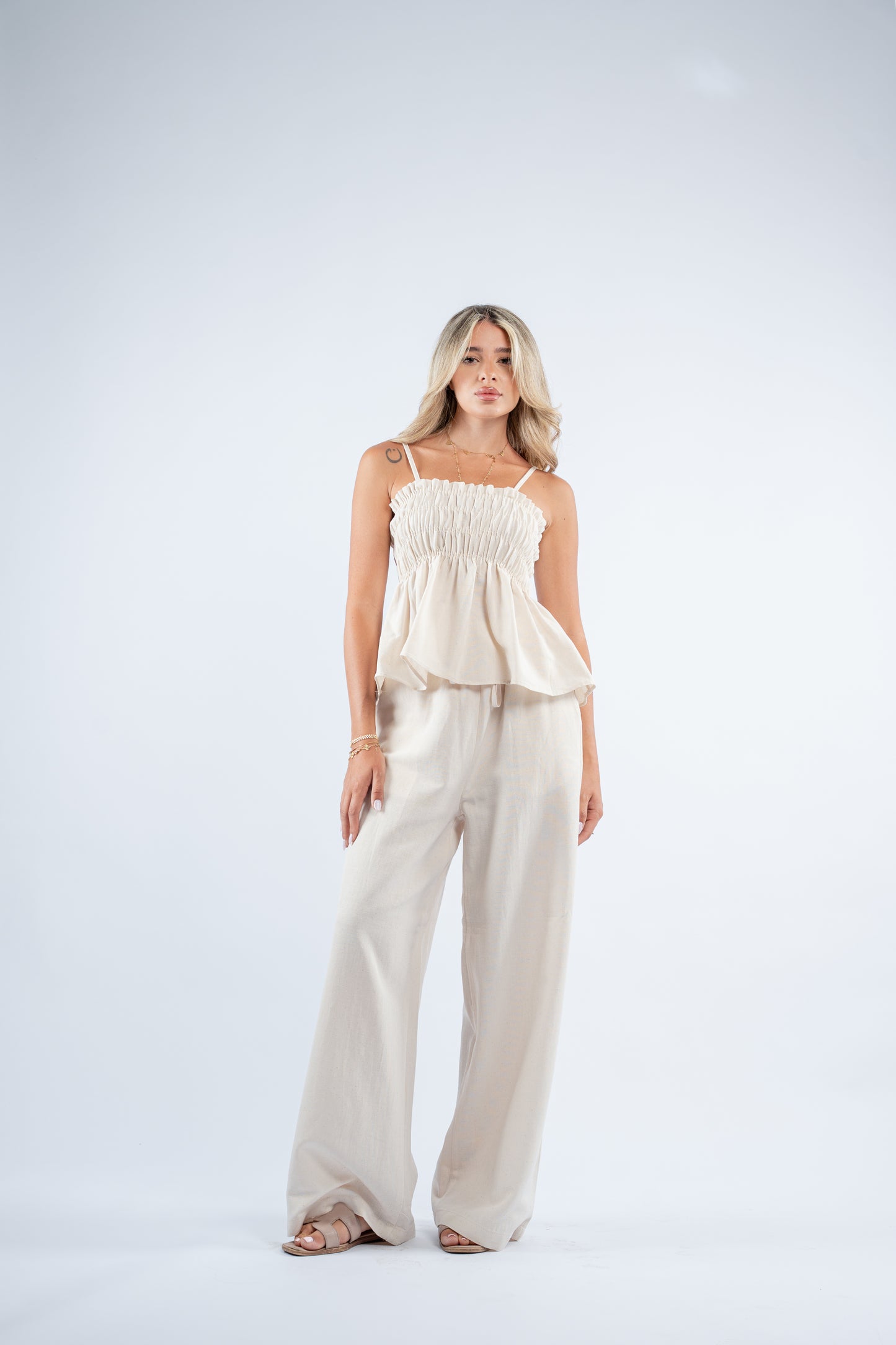 Scrunch linen set