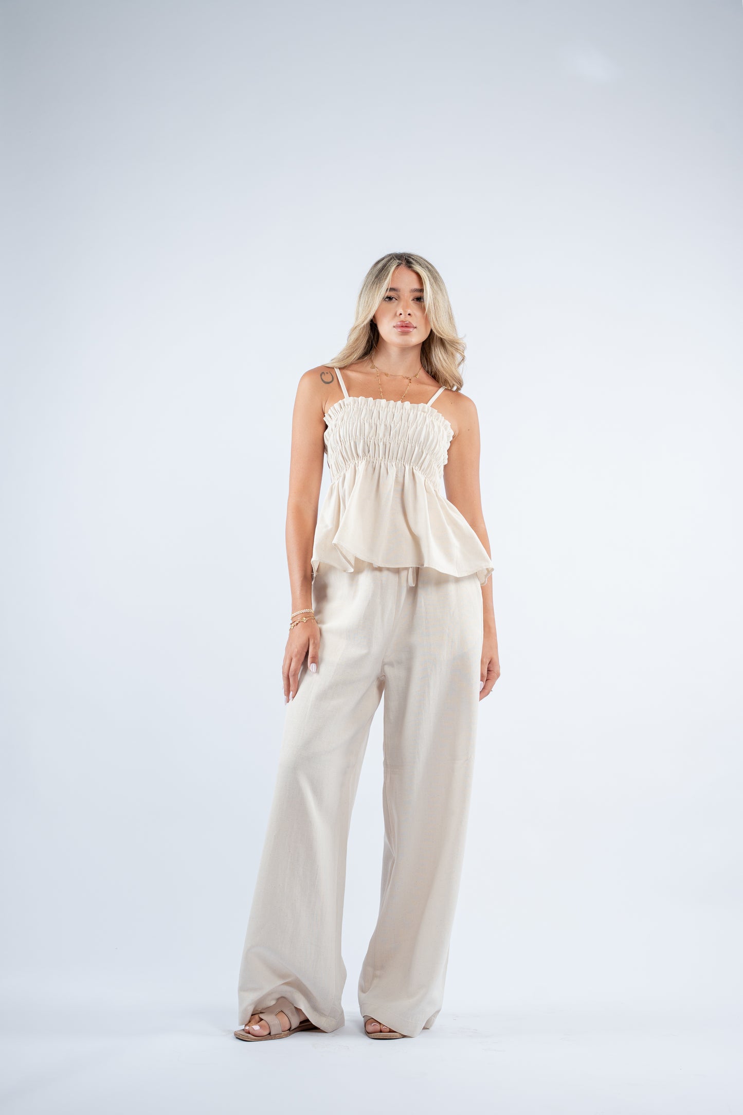 Scrunch linen set