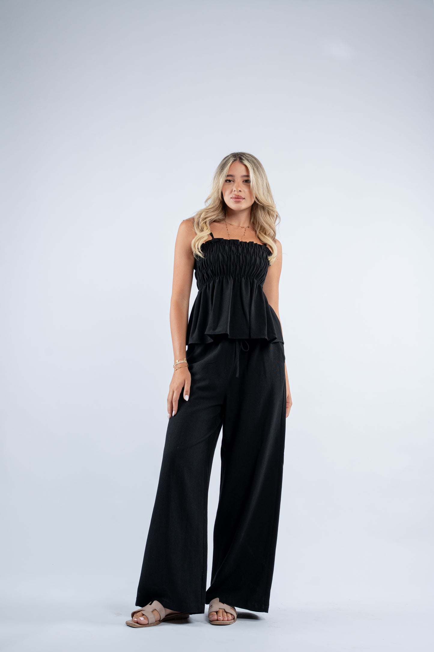Scrunch linen set