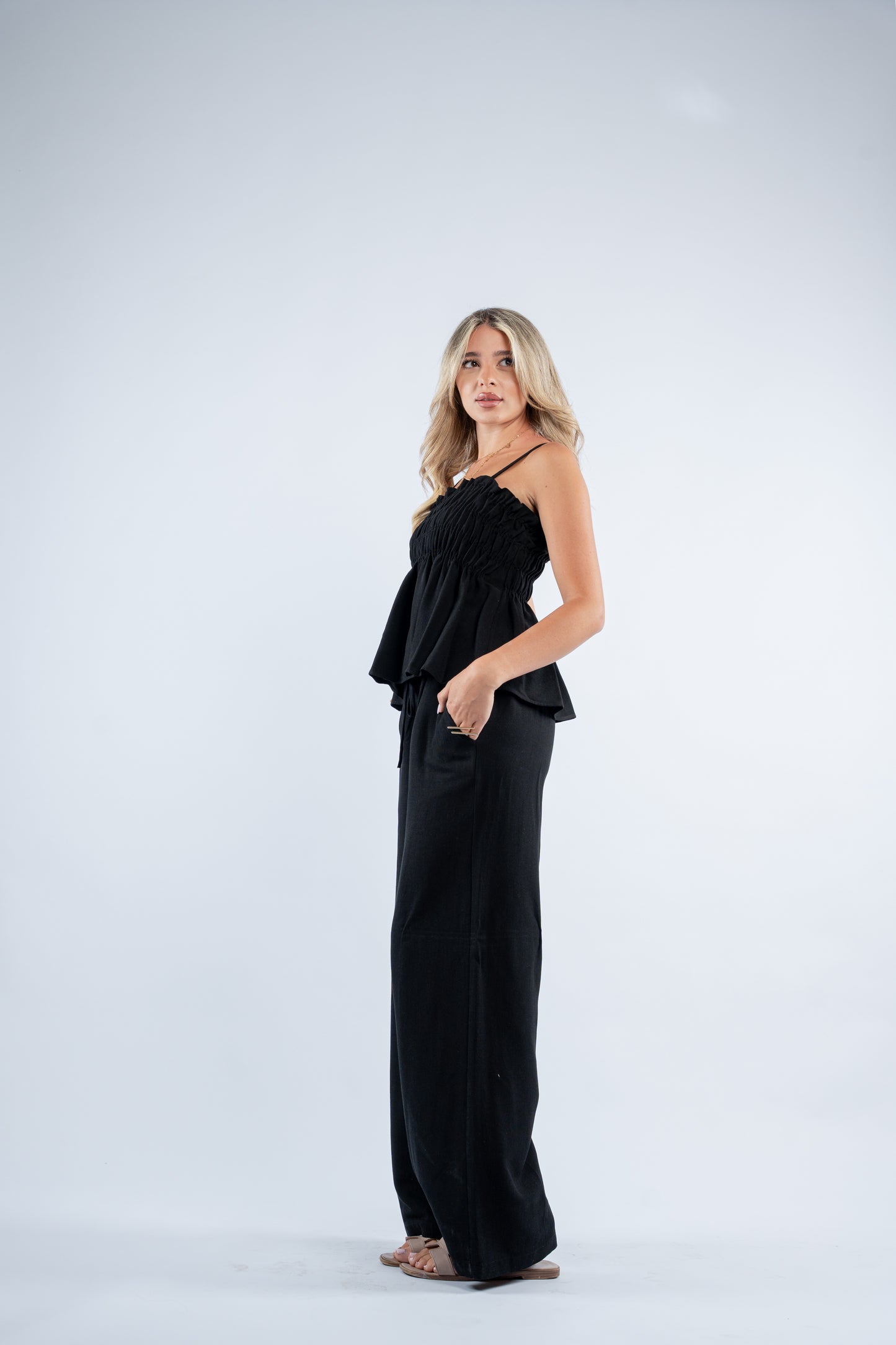 Scrunch linen set
