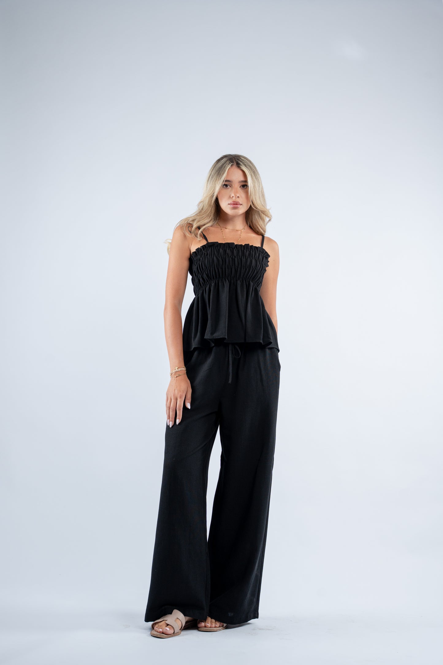 Scrunch linen set