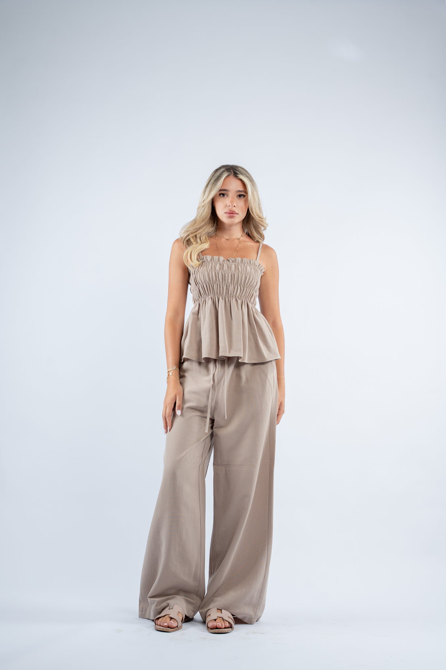 Scrunch linen set