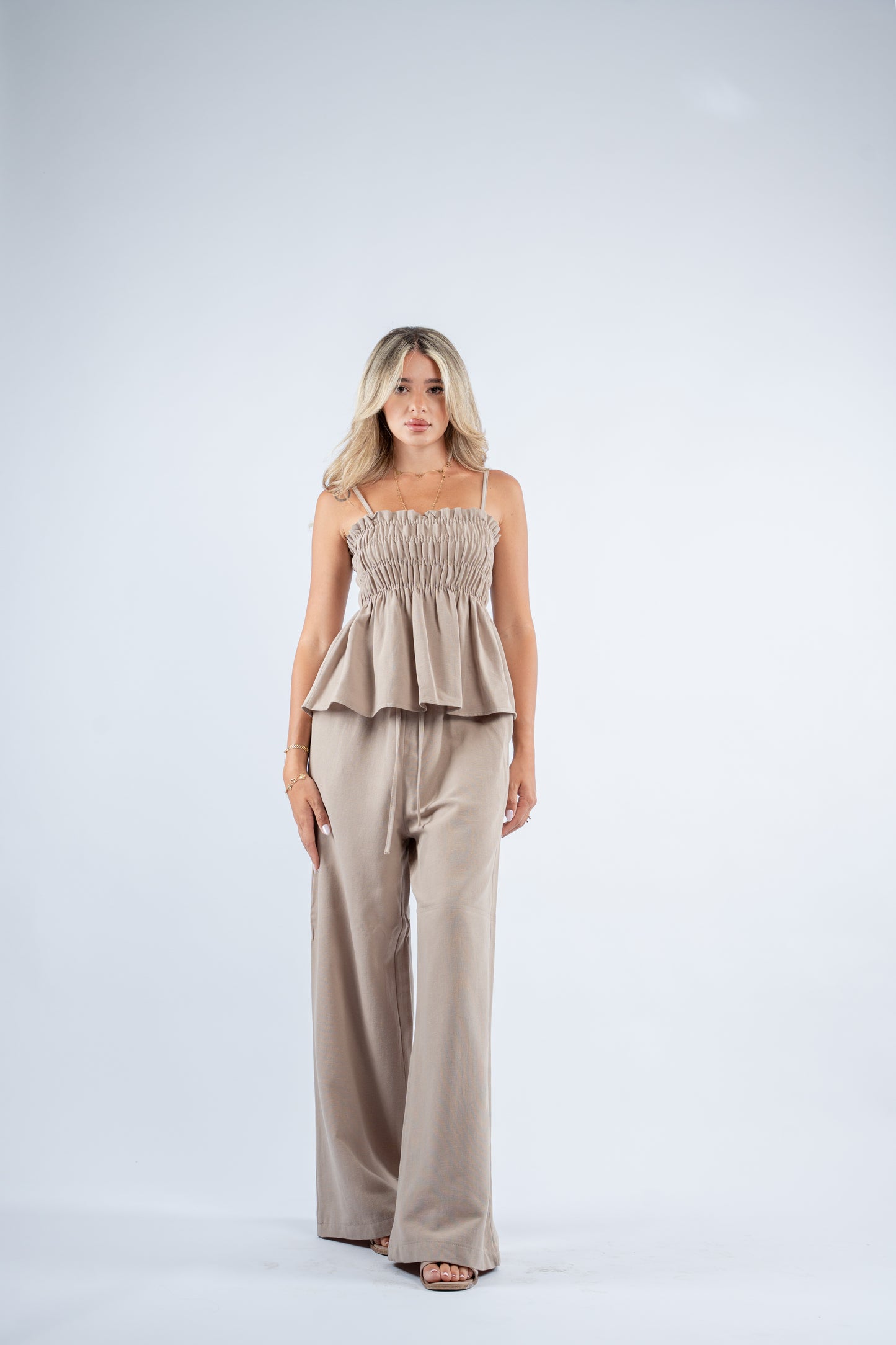 Scrunch linen set