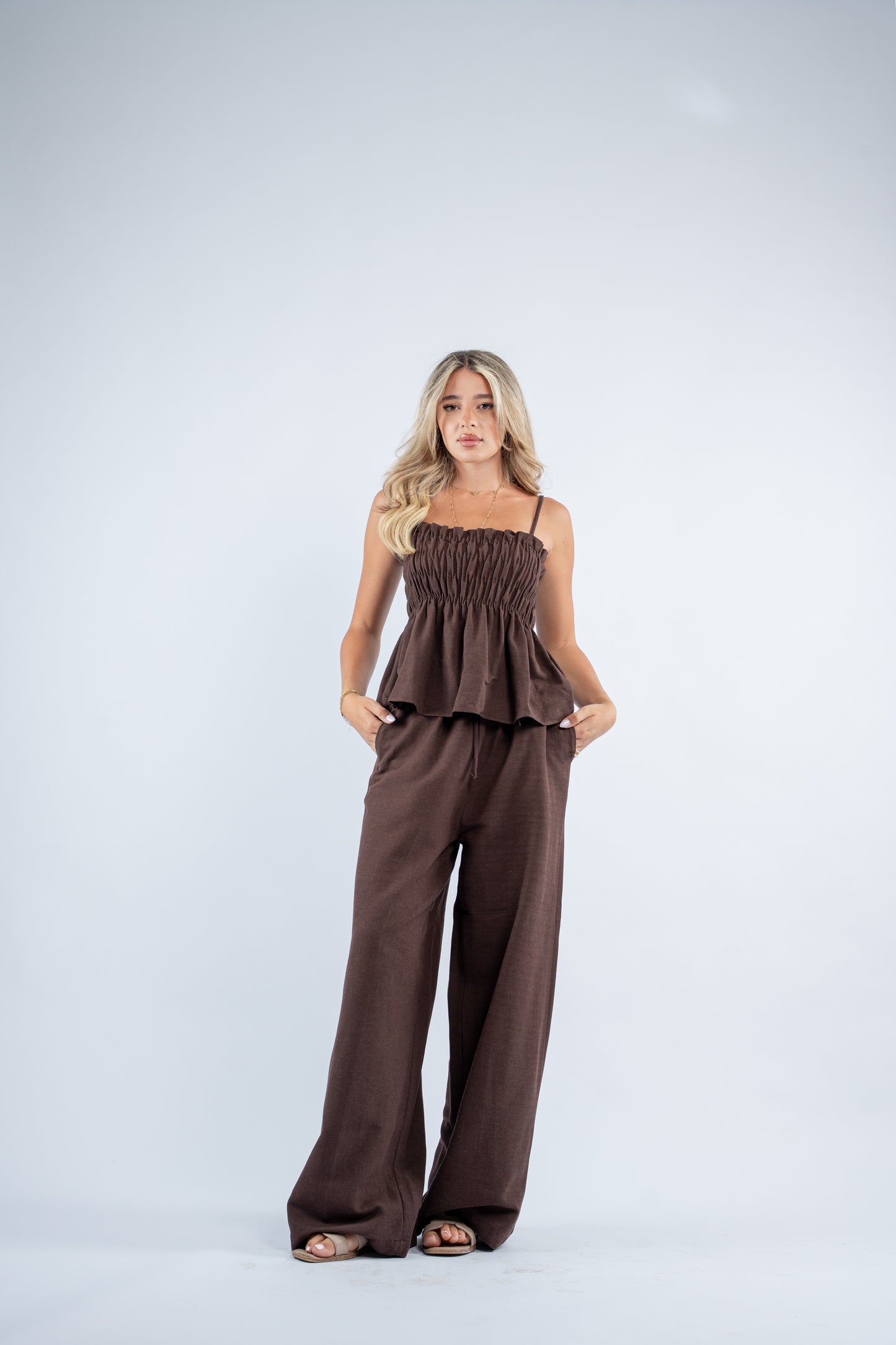 Scrunch linen set