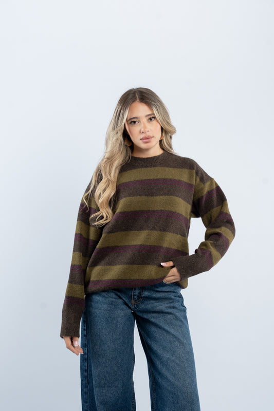 Woodland stripe top