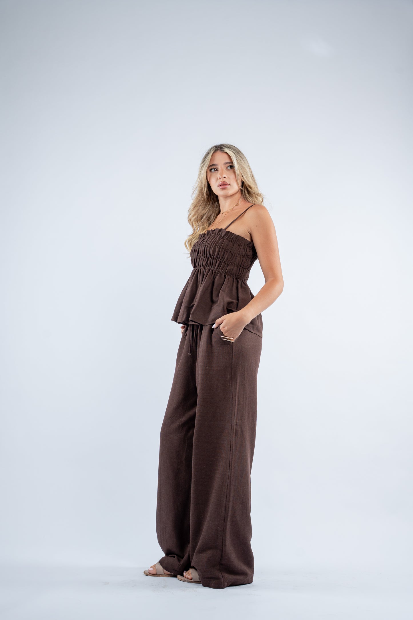 Scrunch linen set