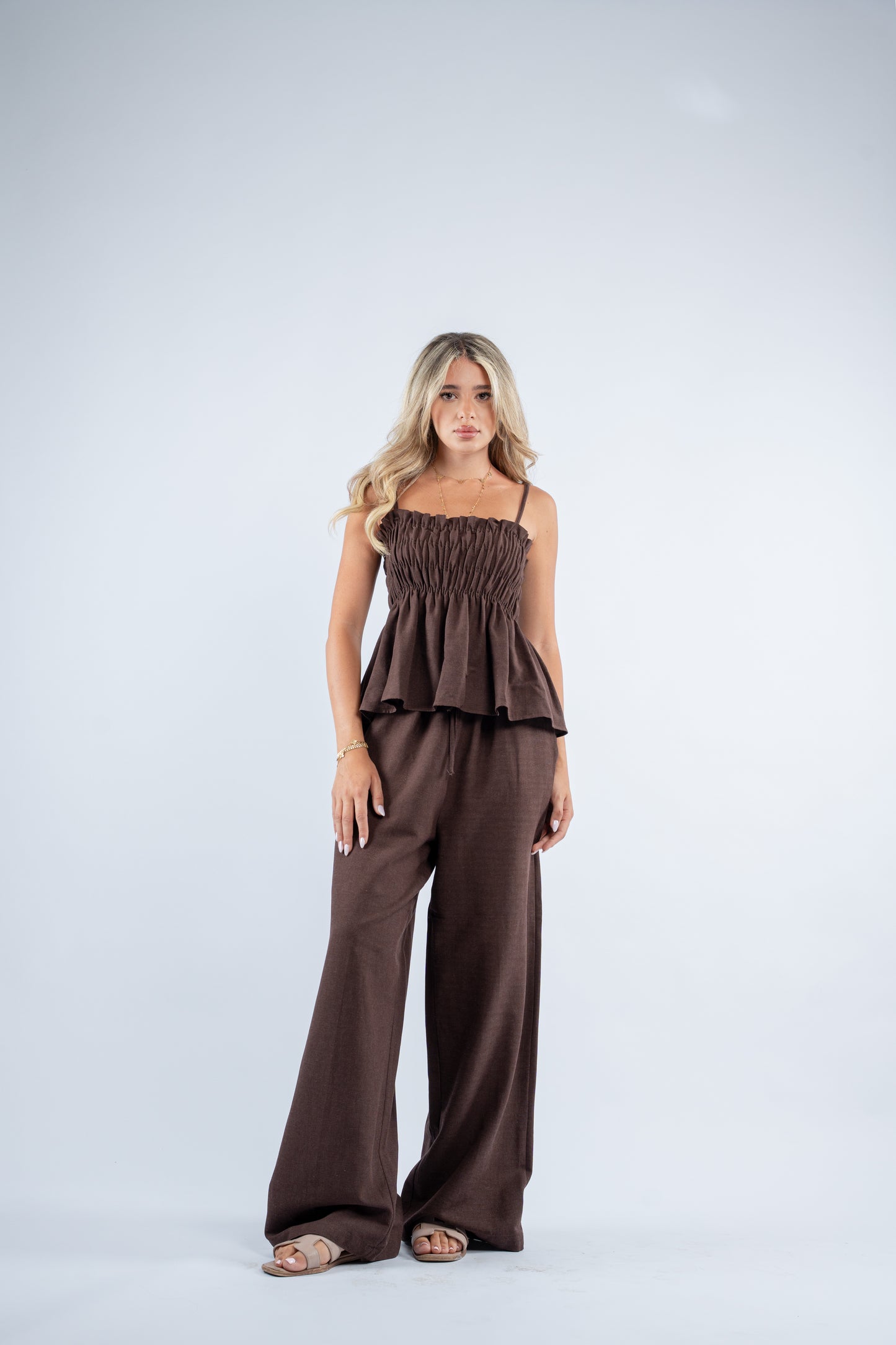 Scrunch linen set