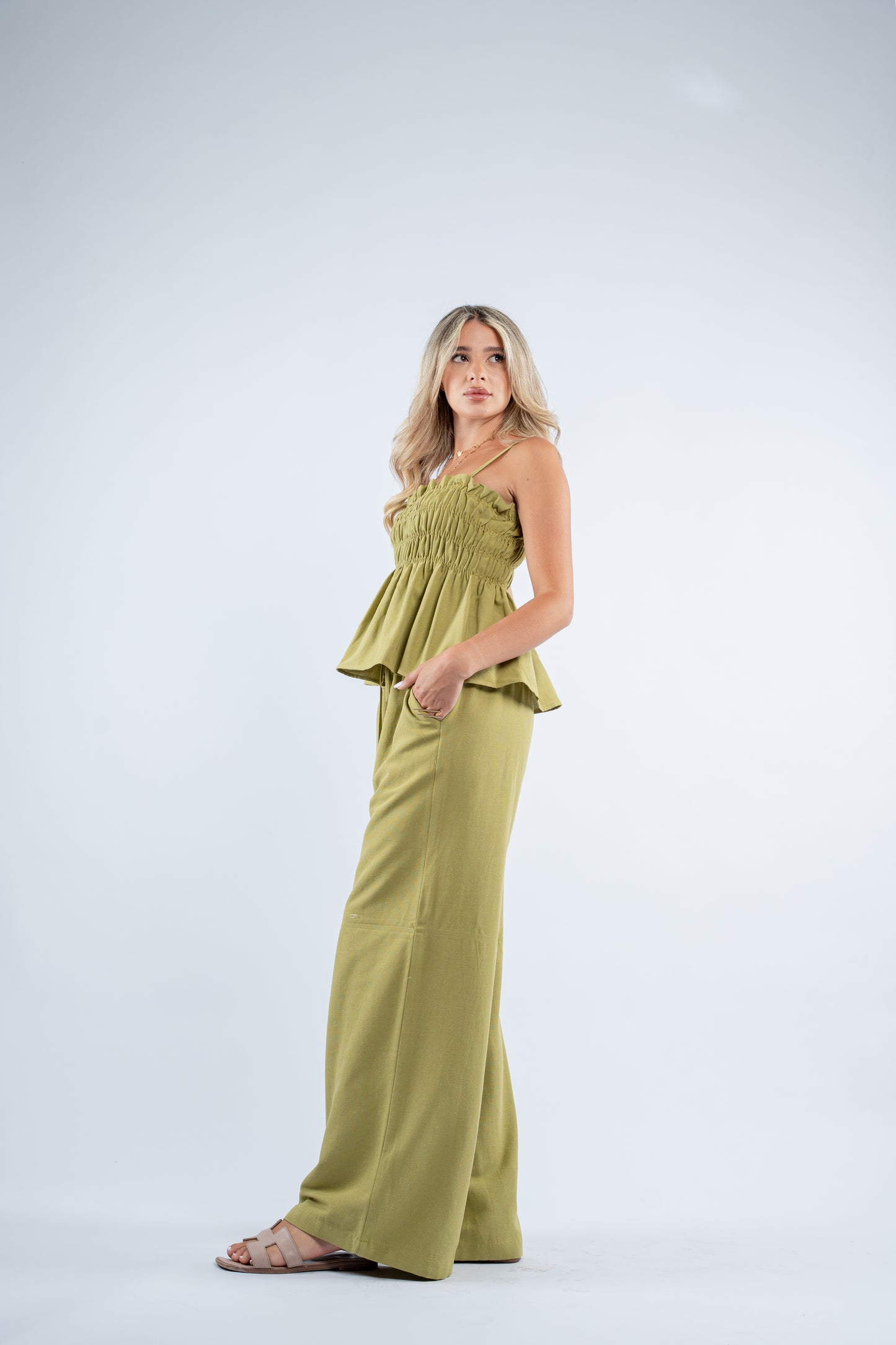 Scrunch linen set