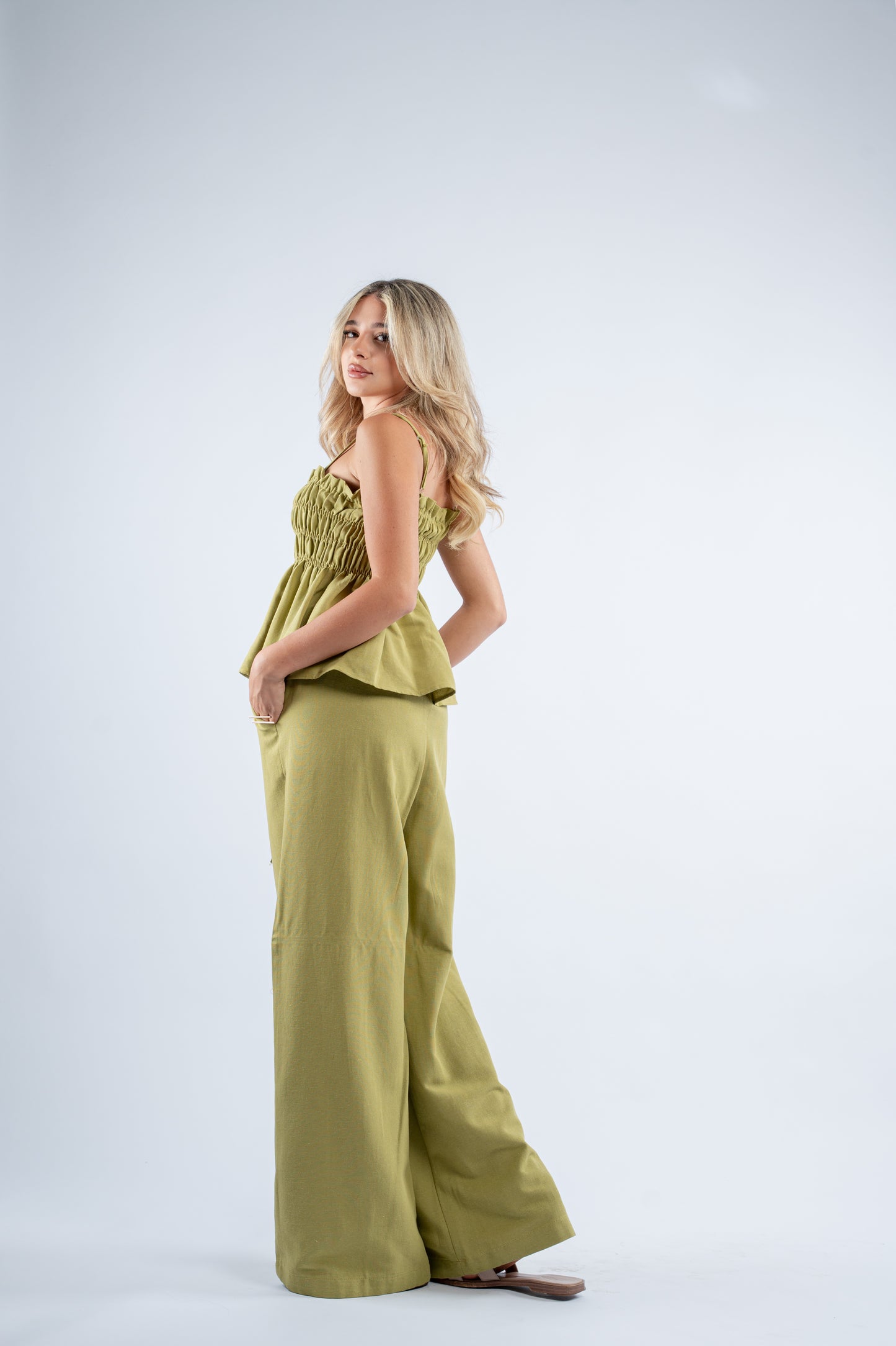 Scrunch linen set