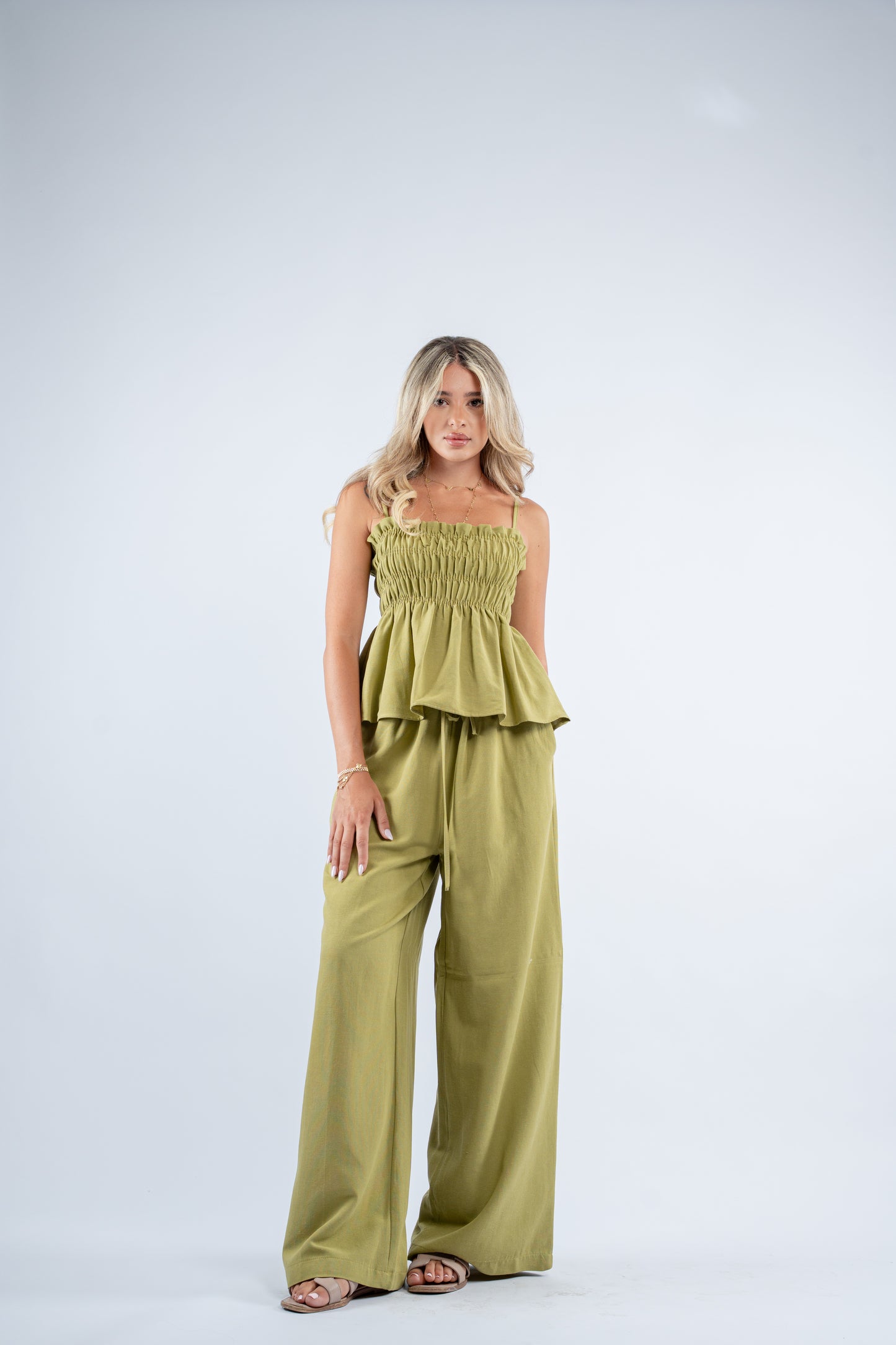 Scrunch linen set