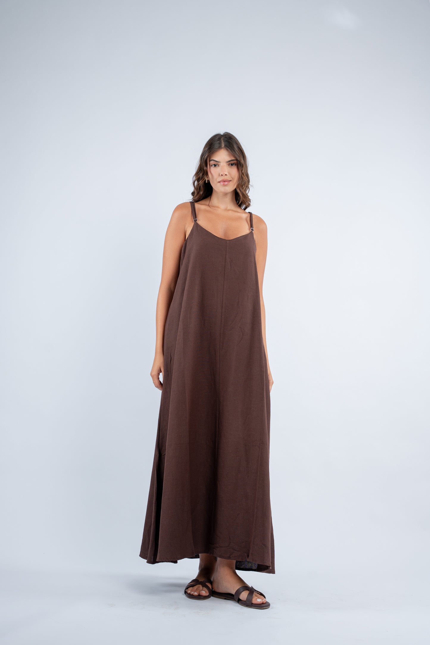 Flowy linen dress
