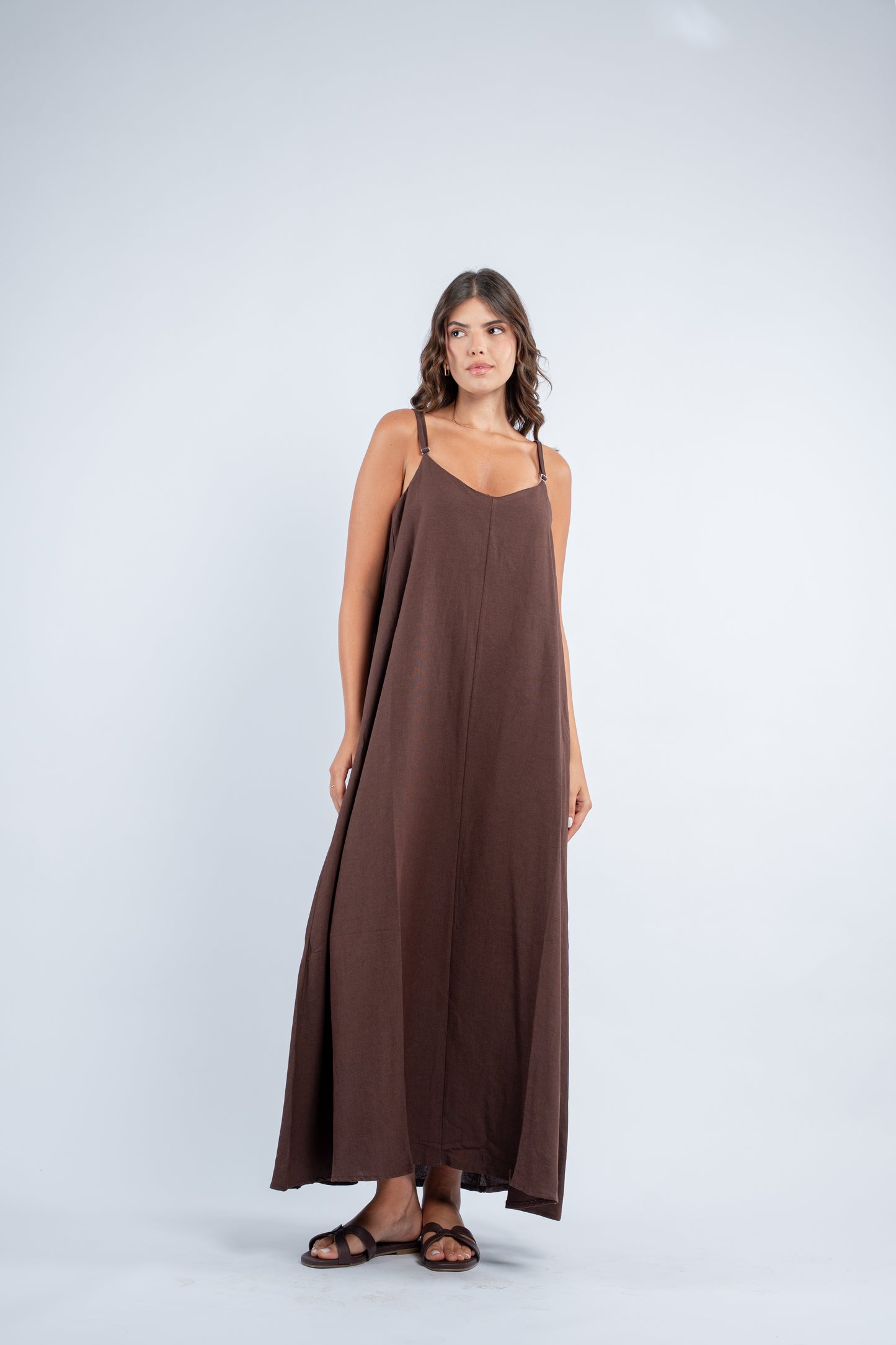 Flowy linen dress