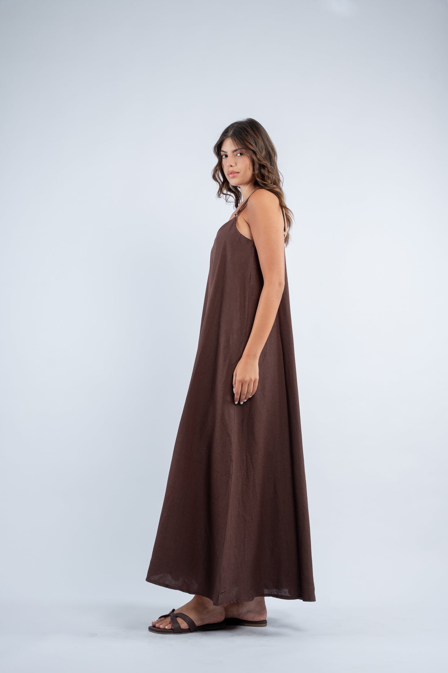Flowy linen dress