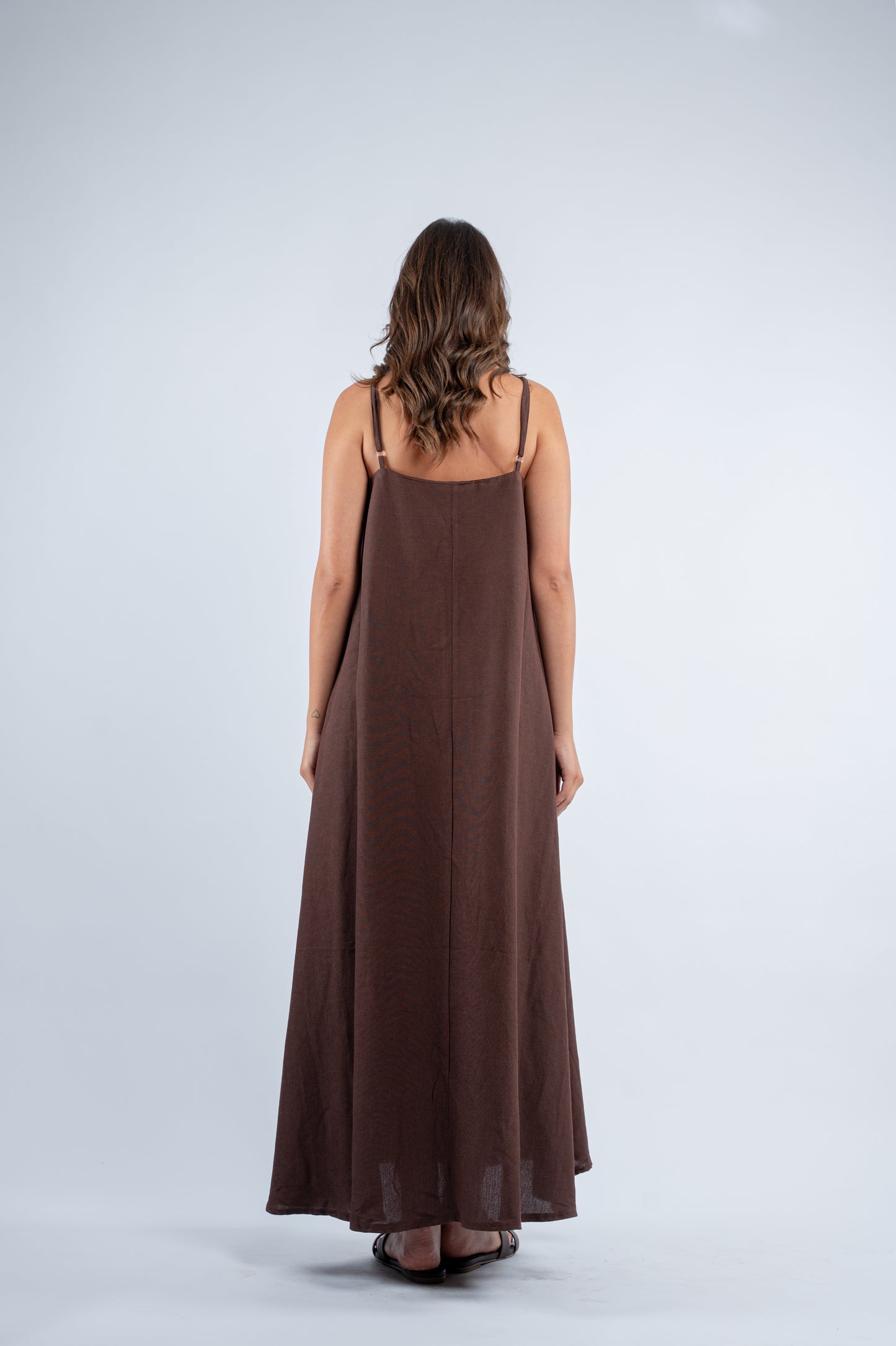 Flowy linen dress