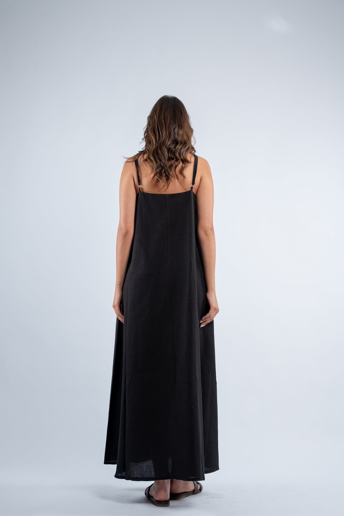 Flowy linen dress