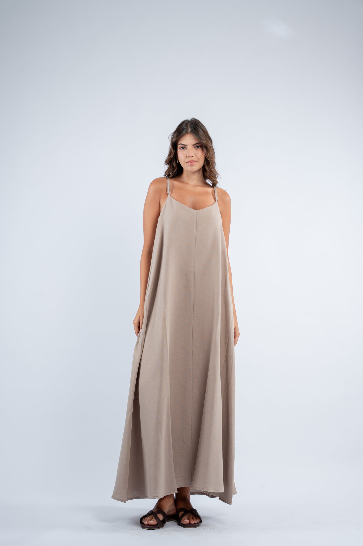 Flowy linen dress