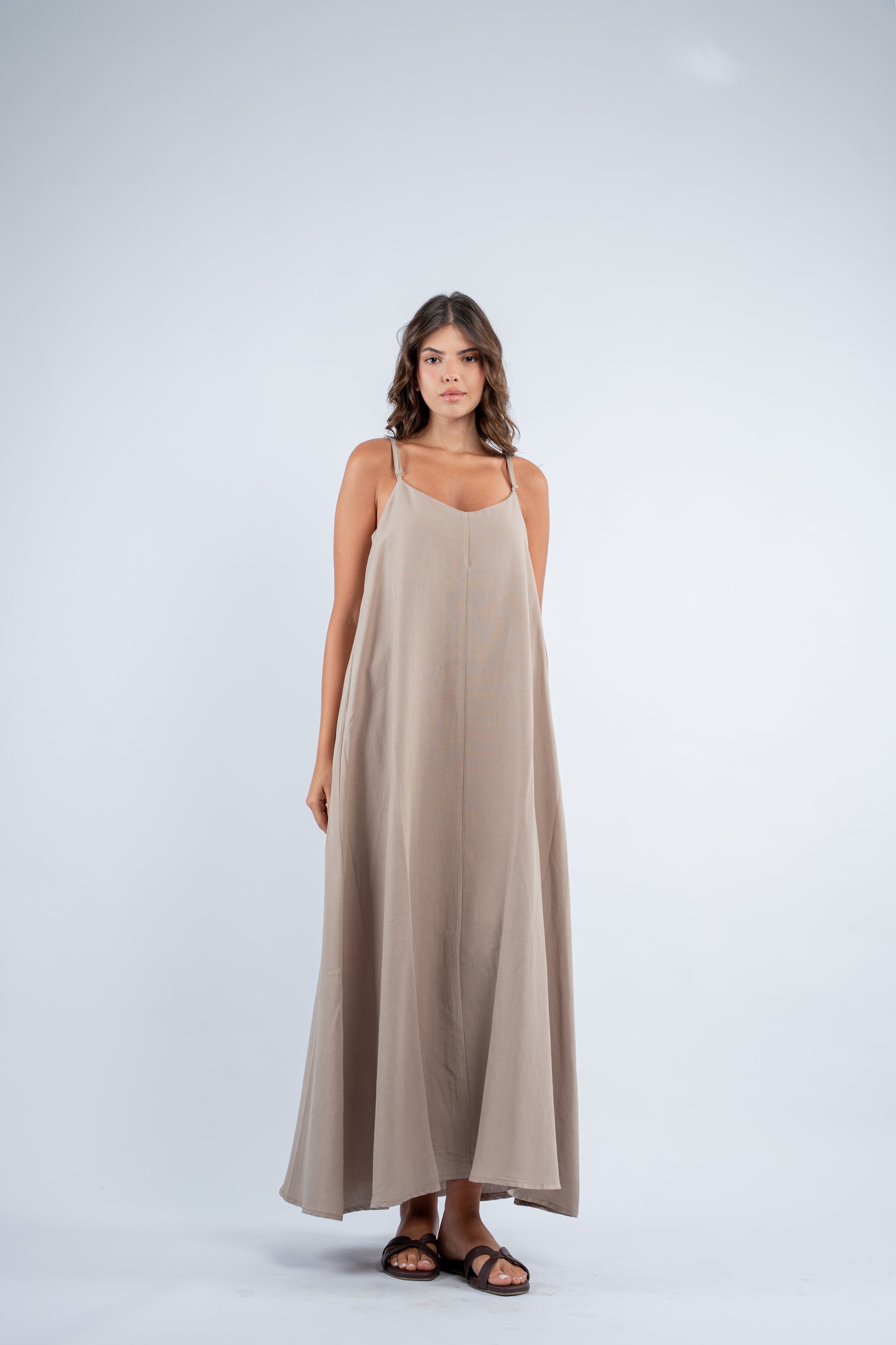Flowy linen dress