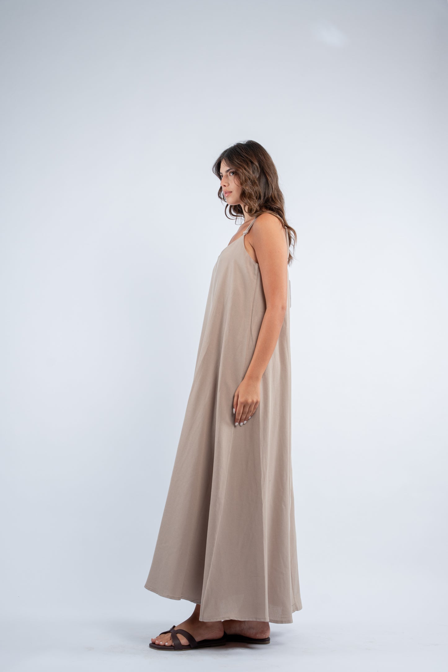Flowy linen dress