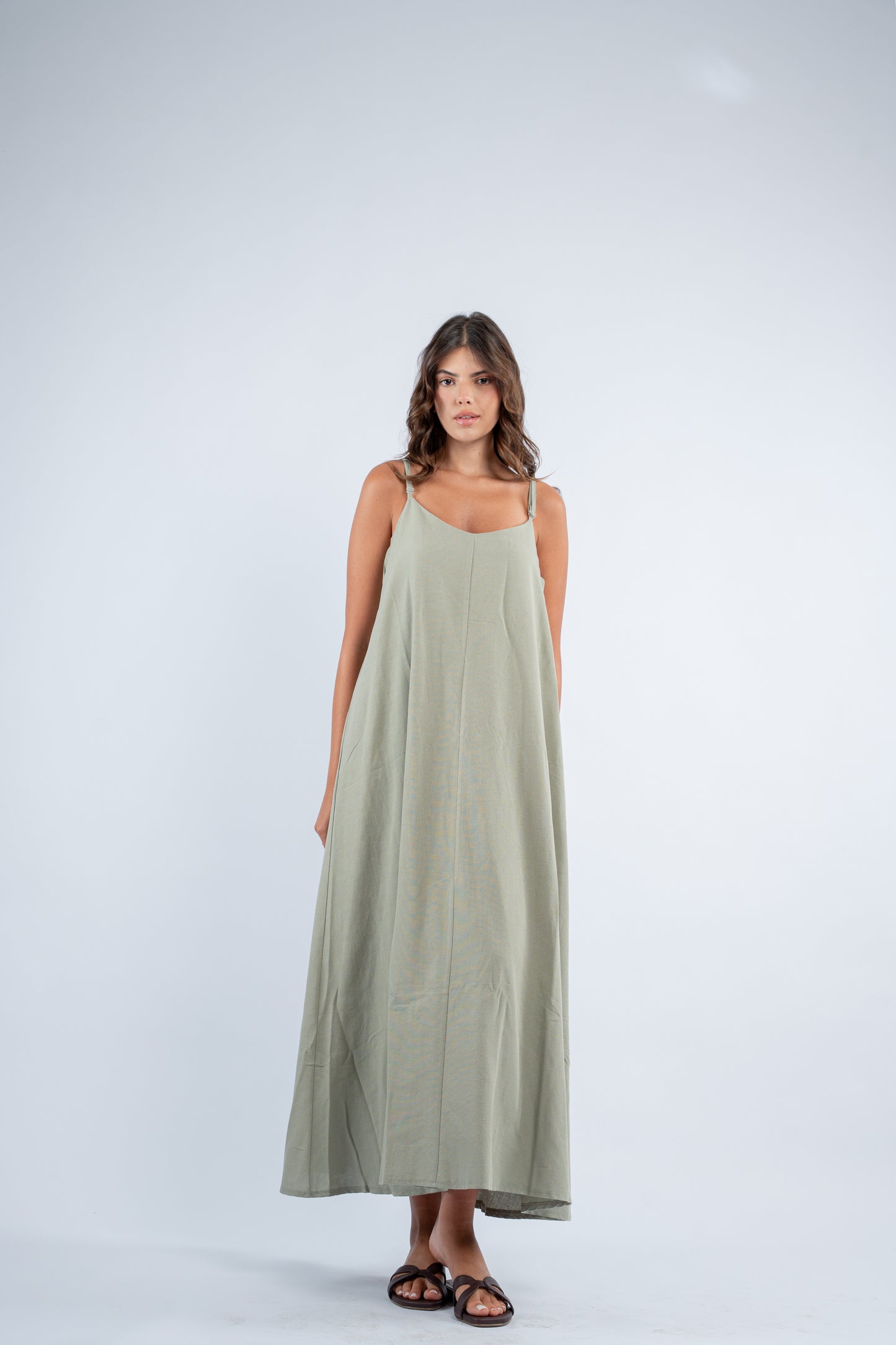 Flowy linen dress