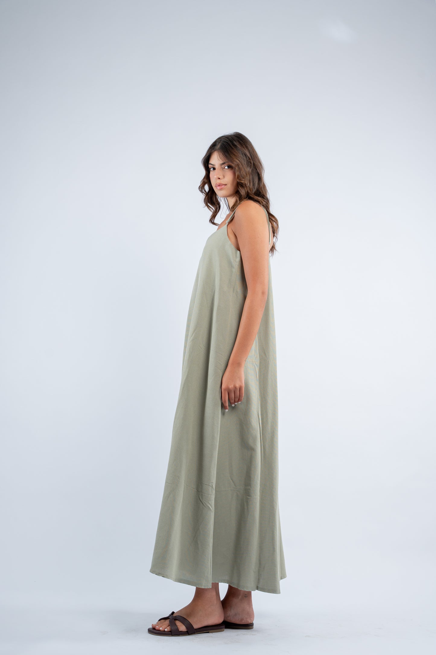 Flowy linen dress