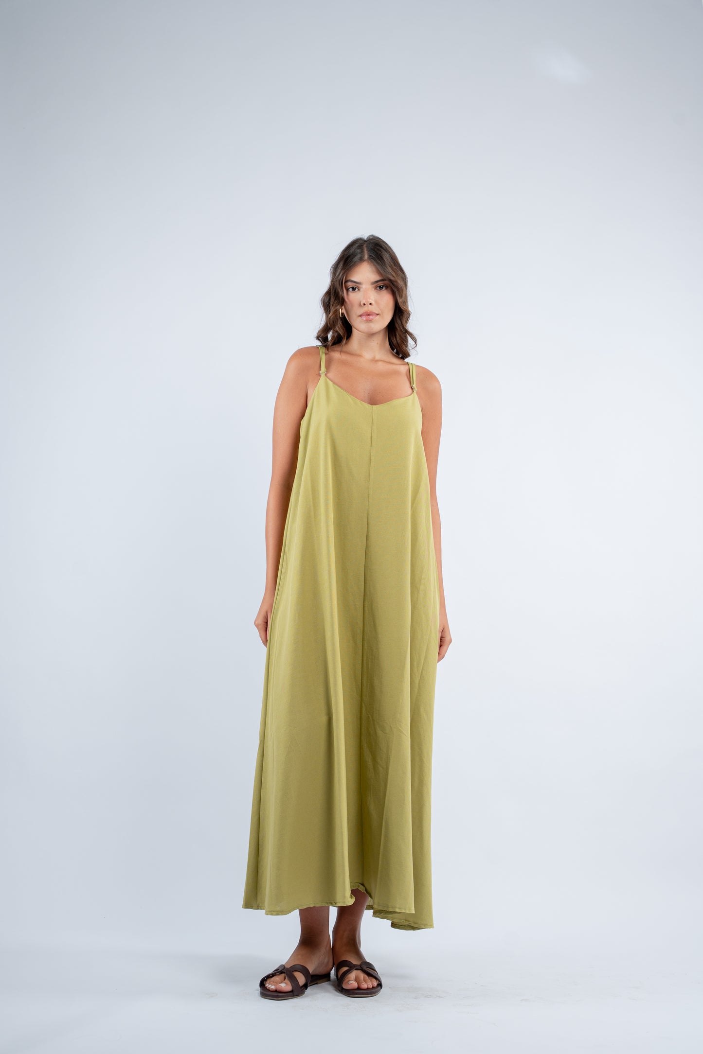 Flowy linen dress