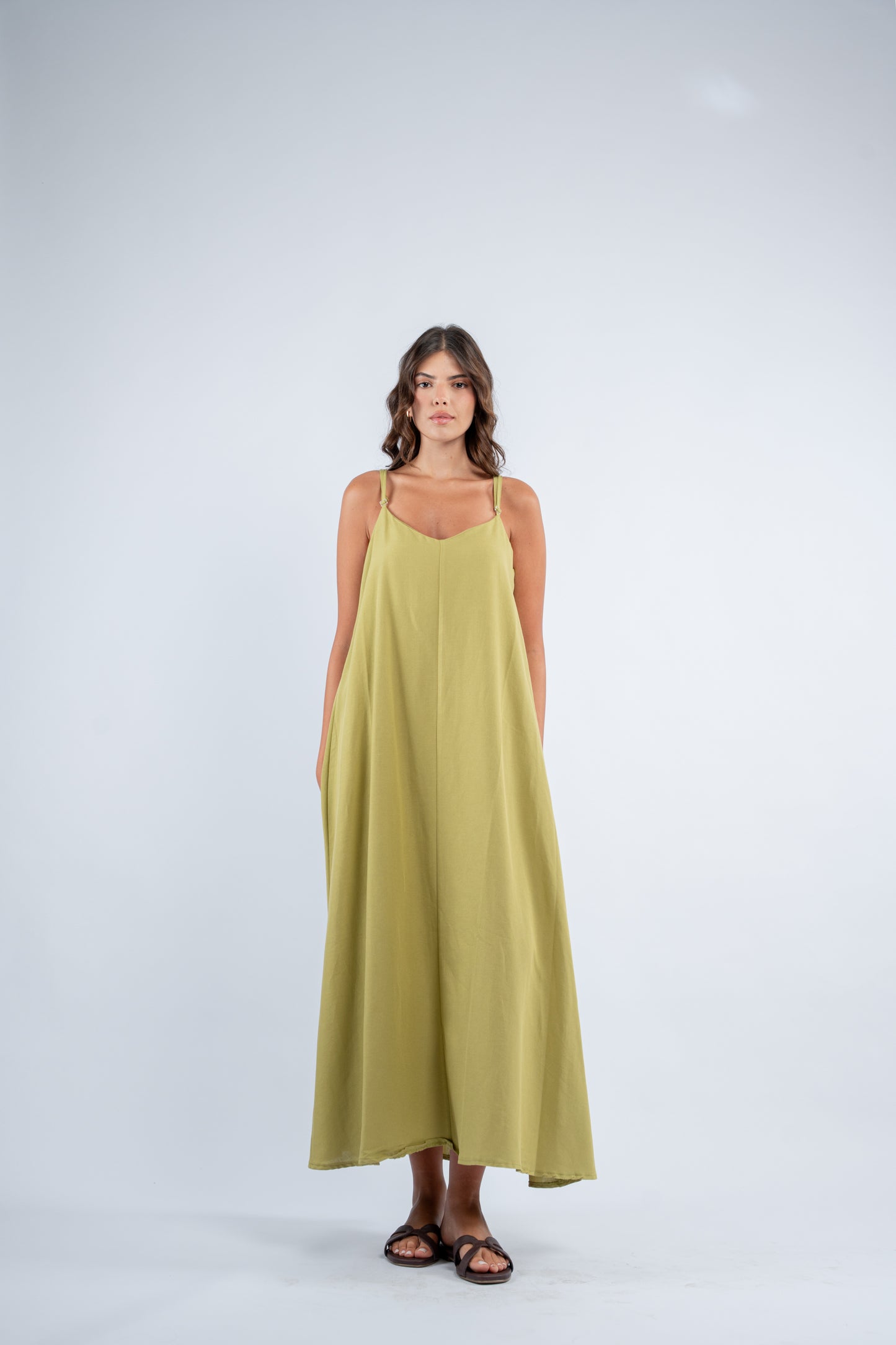 Flowy linen dress