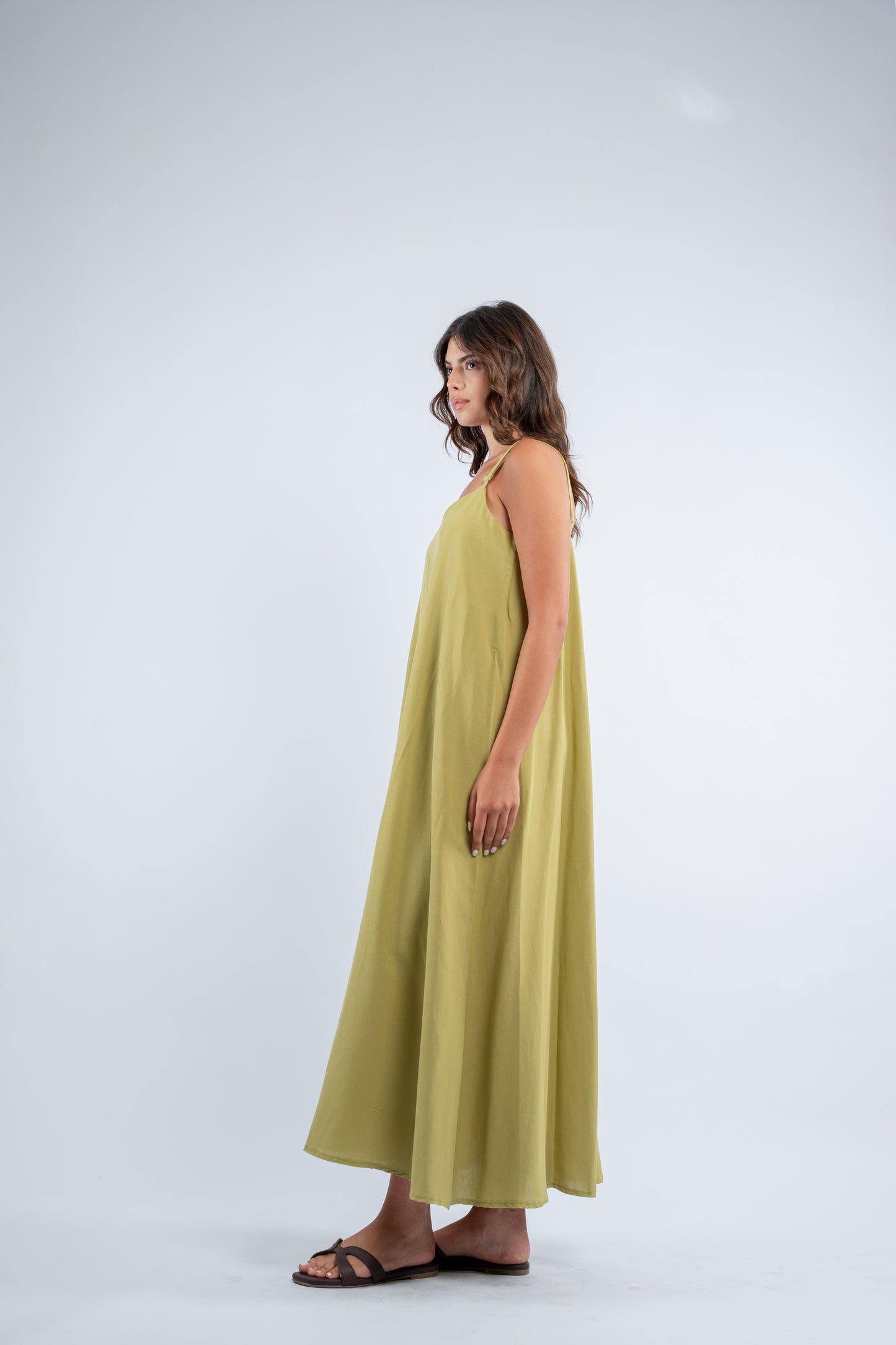 Flowy linen dress