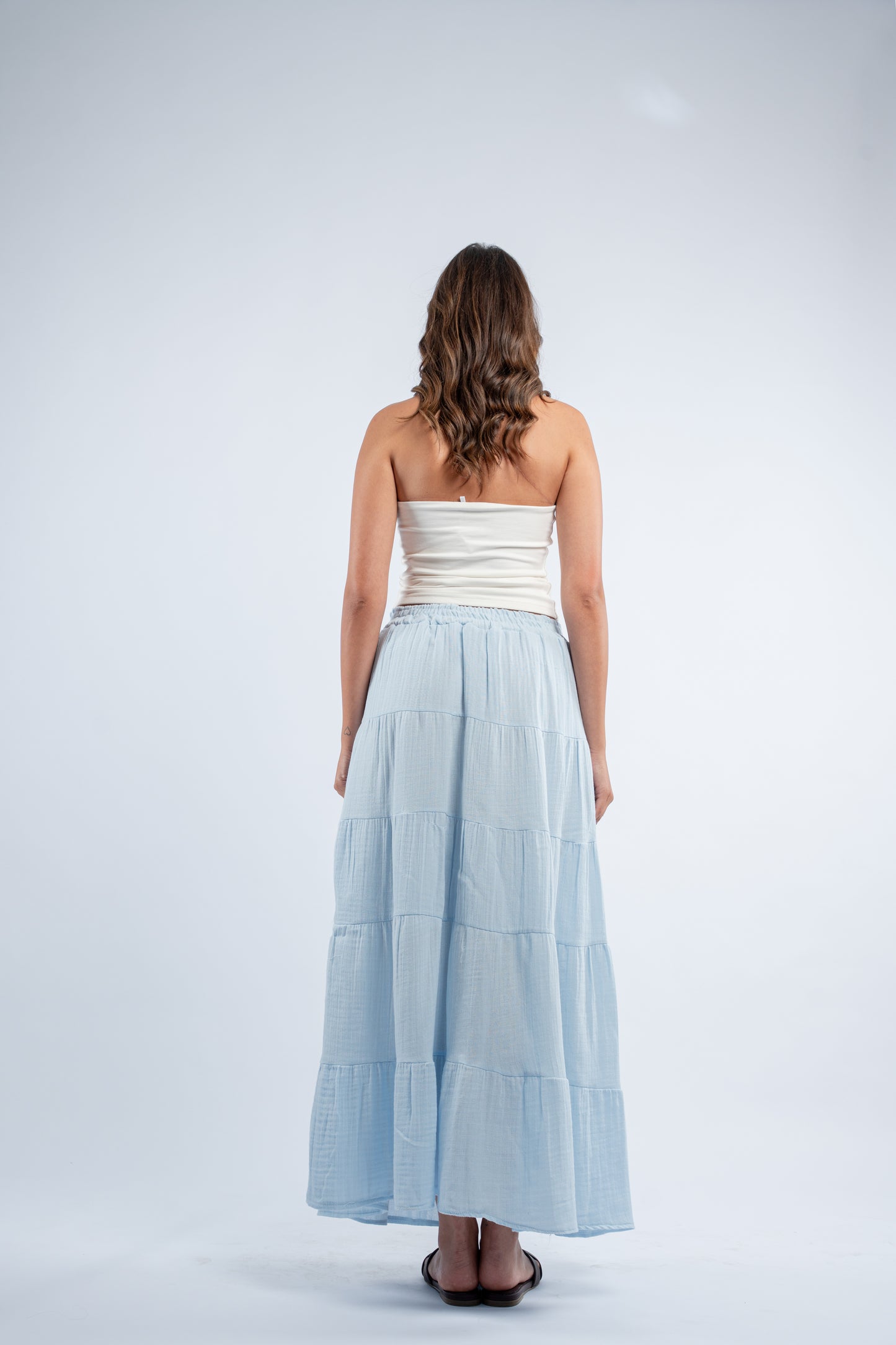 Maxi linen skirt