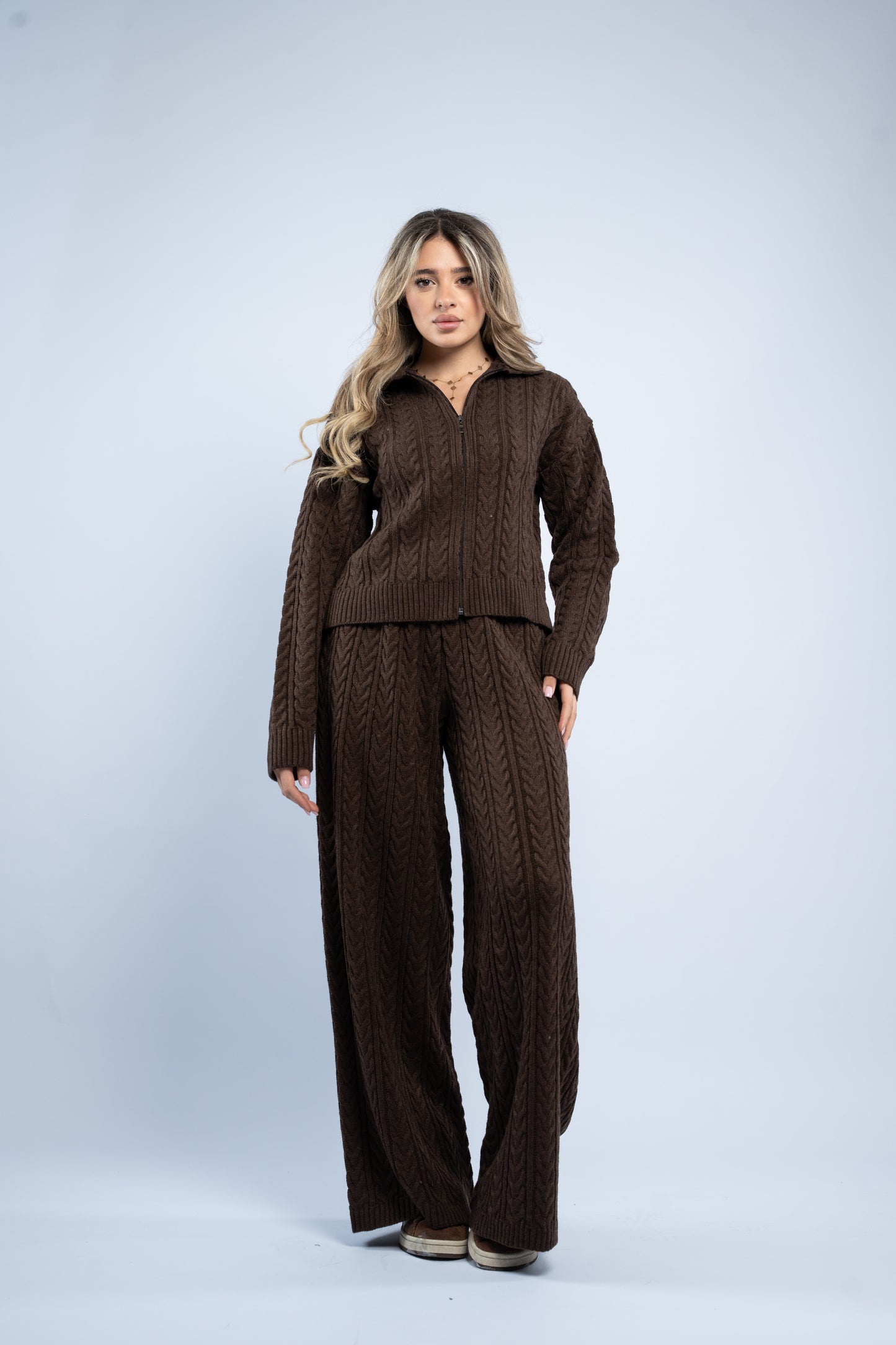 Braided zipper wool set