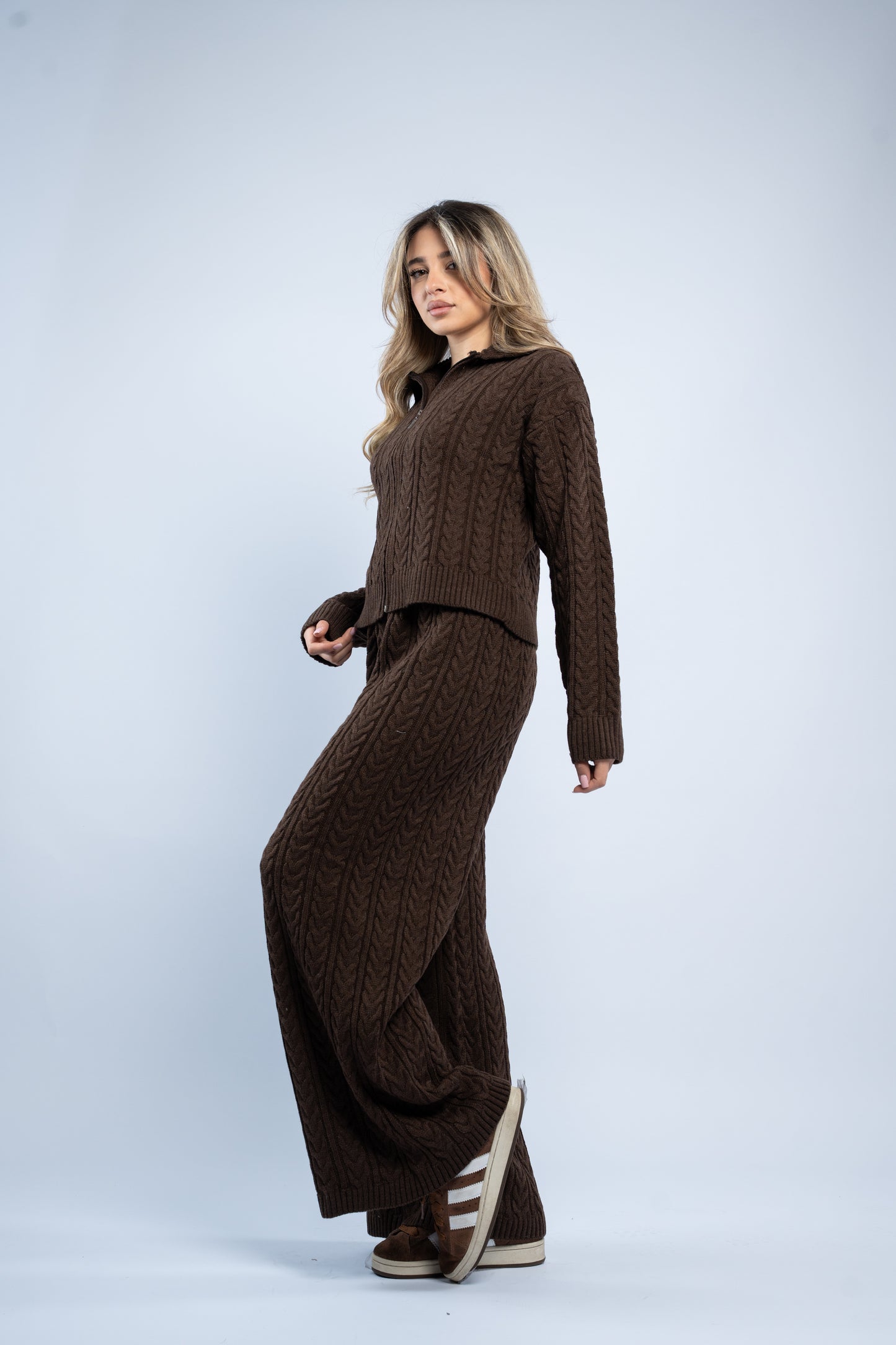 Braided zipper wool set