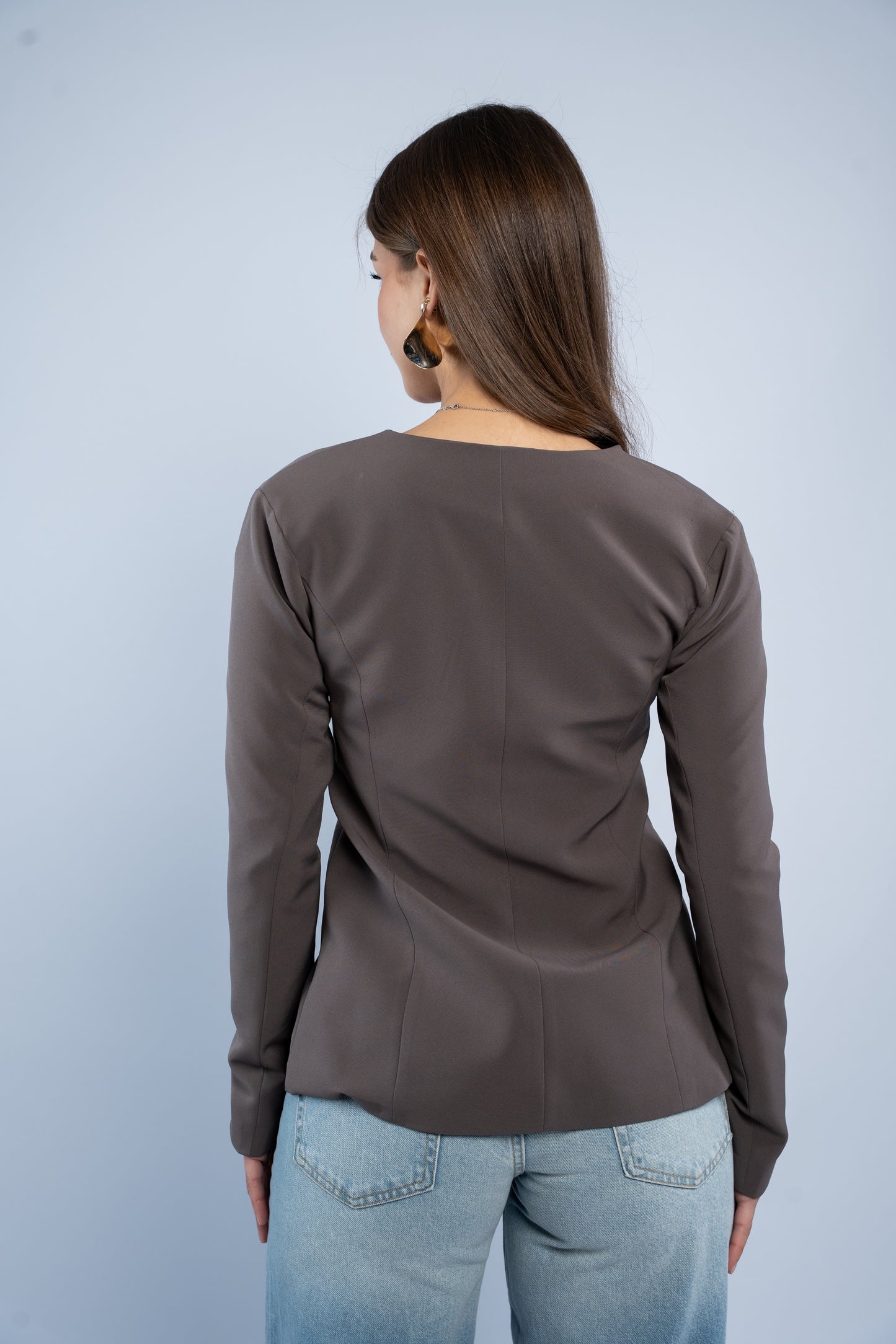 Golden button blazer