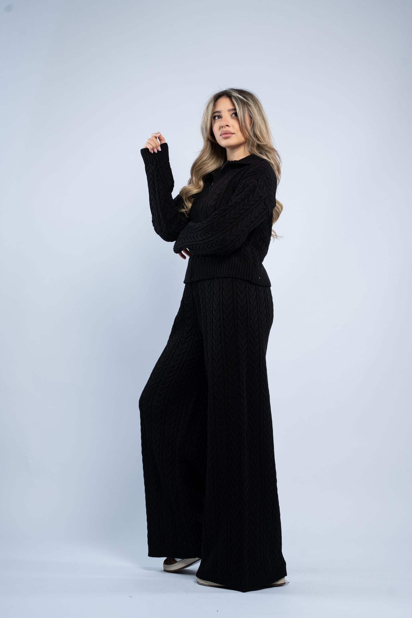 Braided zipper wool set