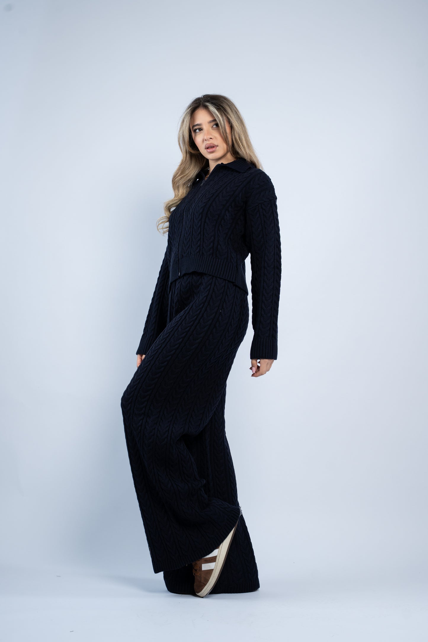 Braided zipper wool set