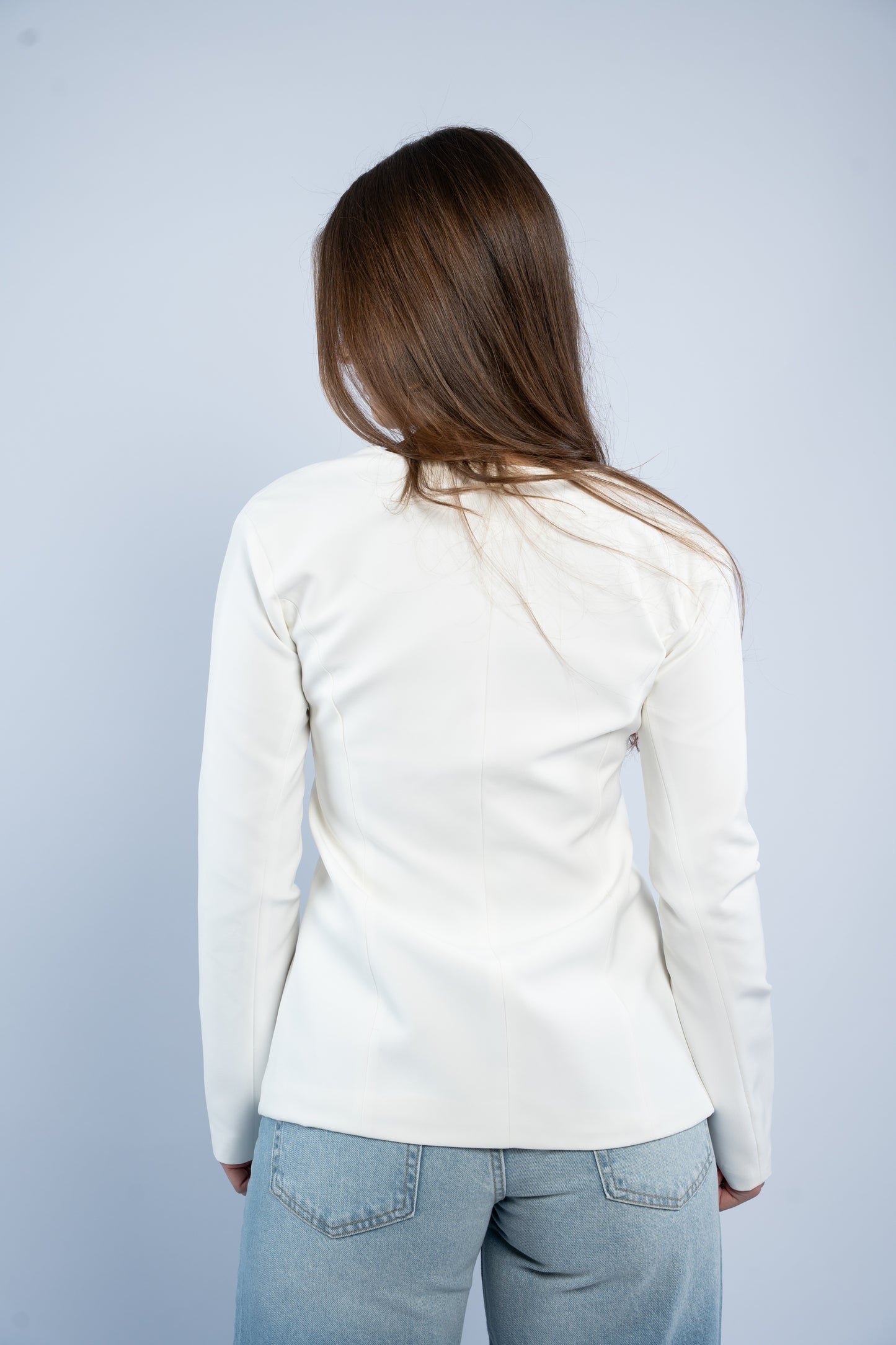 Golden button blazer