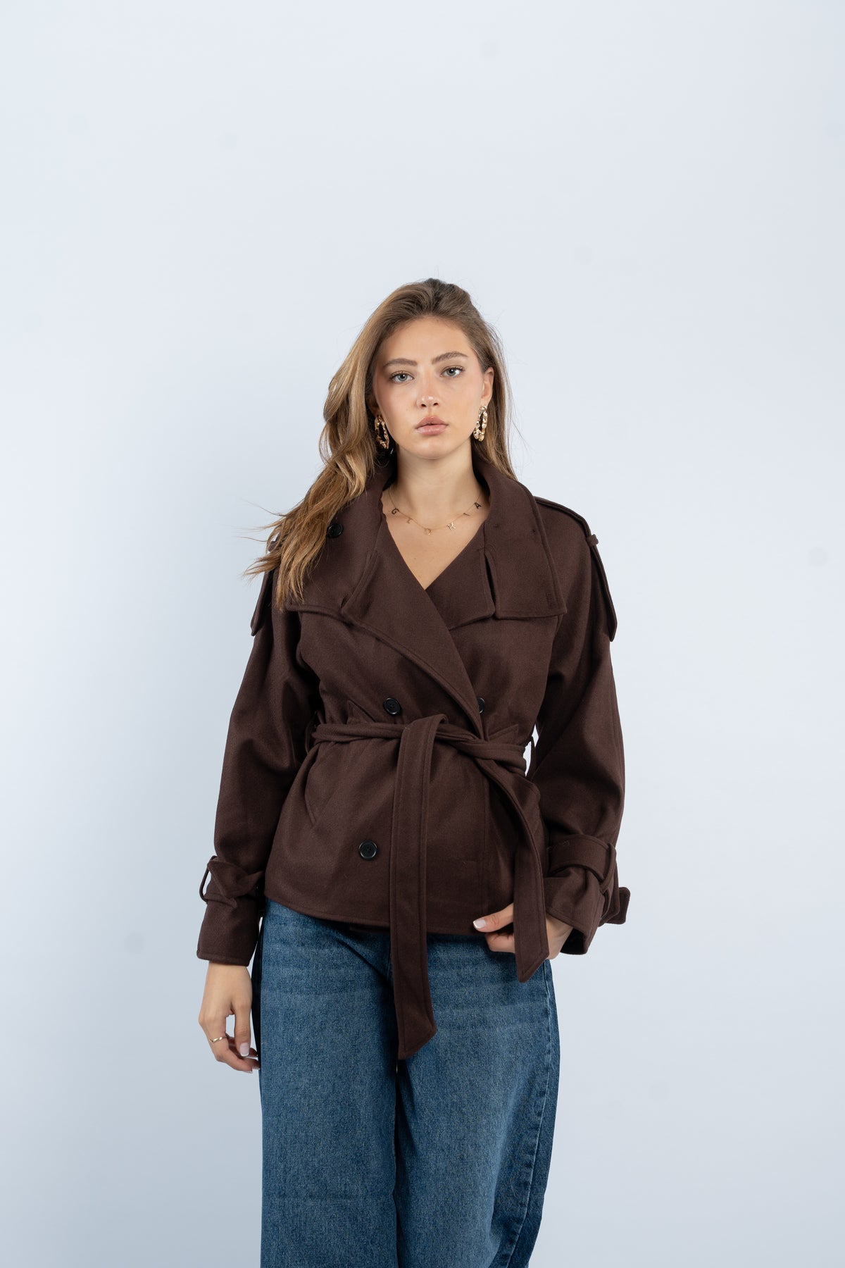 Belted Joukh jacket
