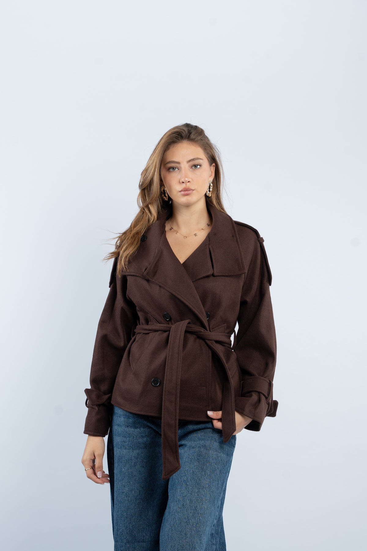 Belted Joukh jacket